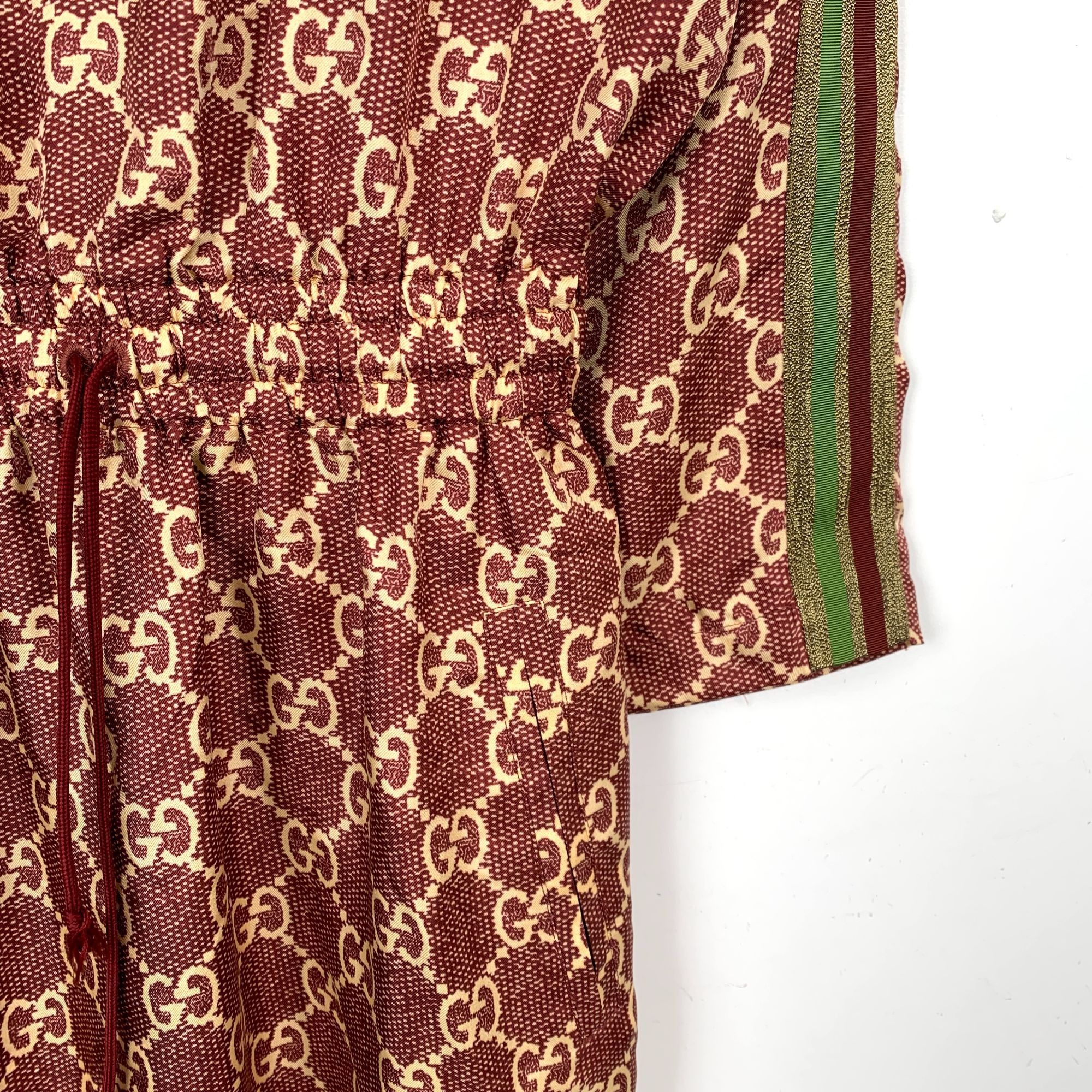 Gucci Gucci Monogram GG Knit Dress With Zip Collar & Drawstring Wa Size XS / US 0-2 / IT 36-38 - 4 Thumbnail
