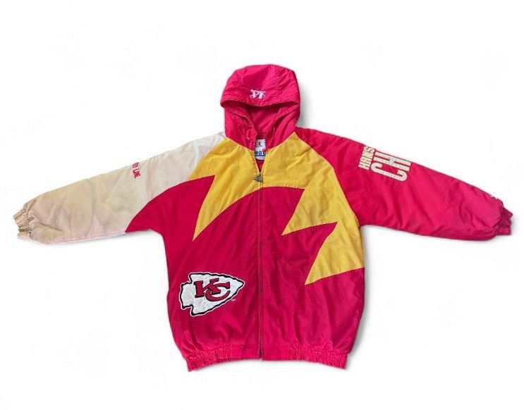 NFL Kansas City Chiefs Vintage 90s Shark Tooth Logo Jacket Size US L / EU 52-54 / 3 - 3 Thumbnail