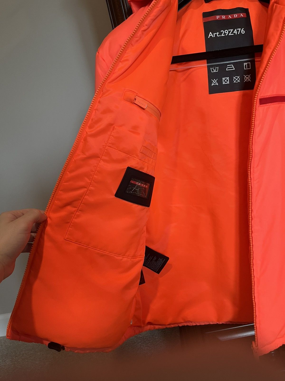 Prada Prada Linea Rossa AW18 Tech Logo Padded Jacket Size US S / EU 44-46 / 1 - 17 Thumbnail