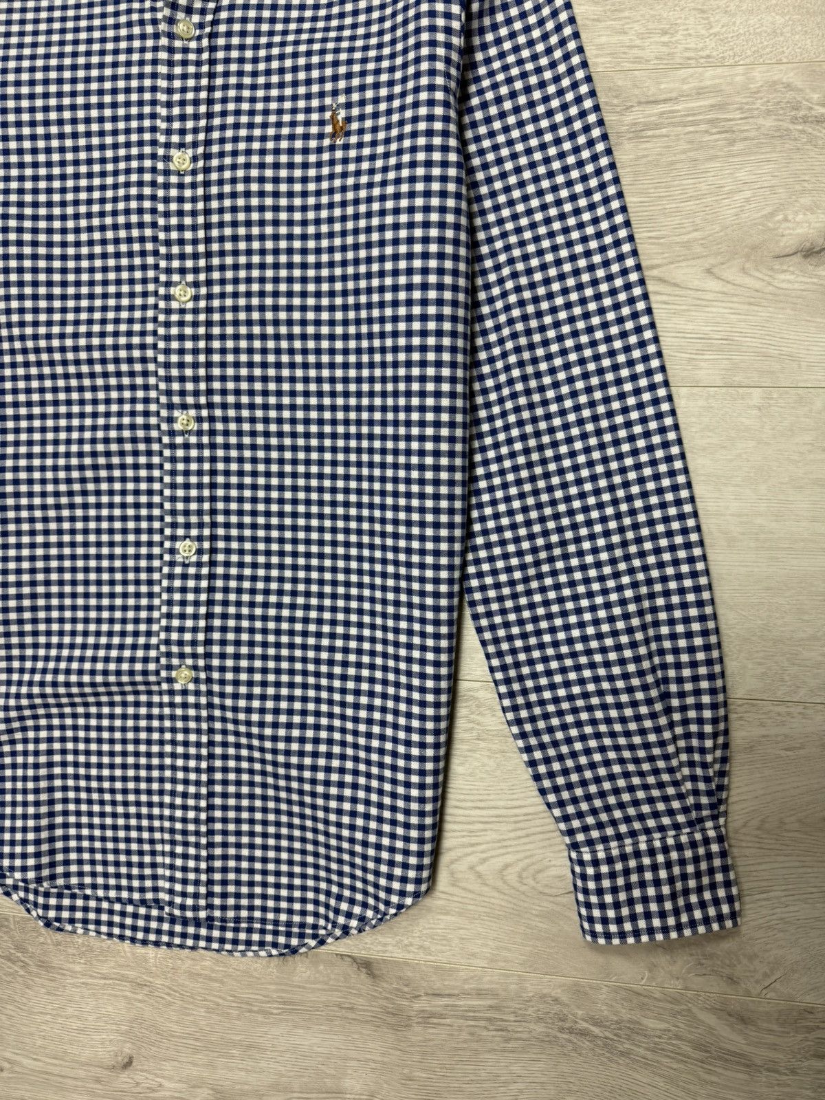 Polo Ralph Lauren Polo Ralph Lauren Blue White Gingham Check Button Down Shirt Size US S / EU 44-46 / 1 - 7 Thumbnail