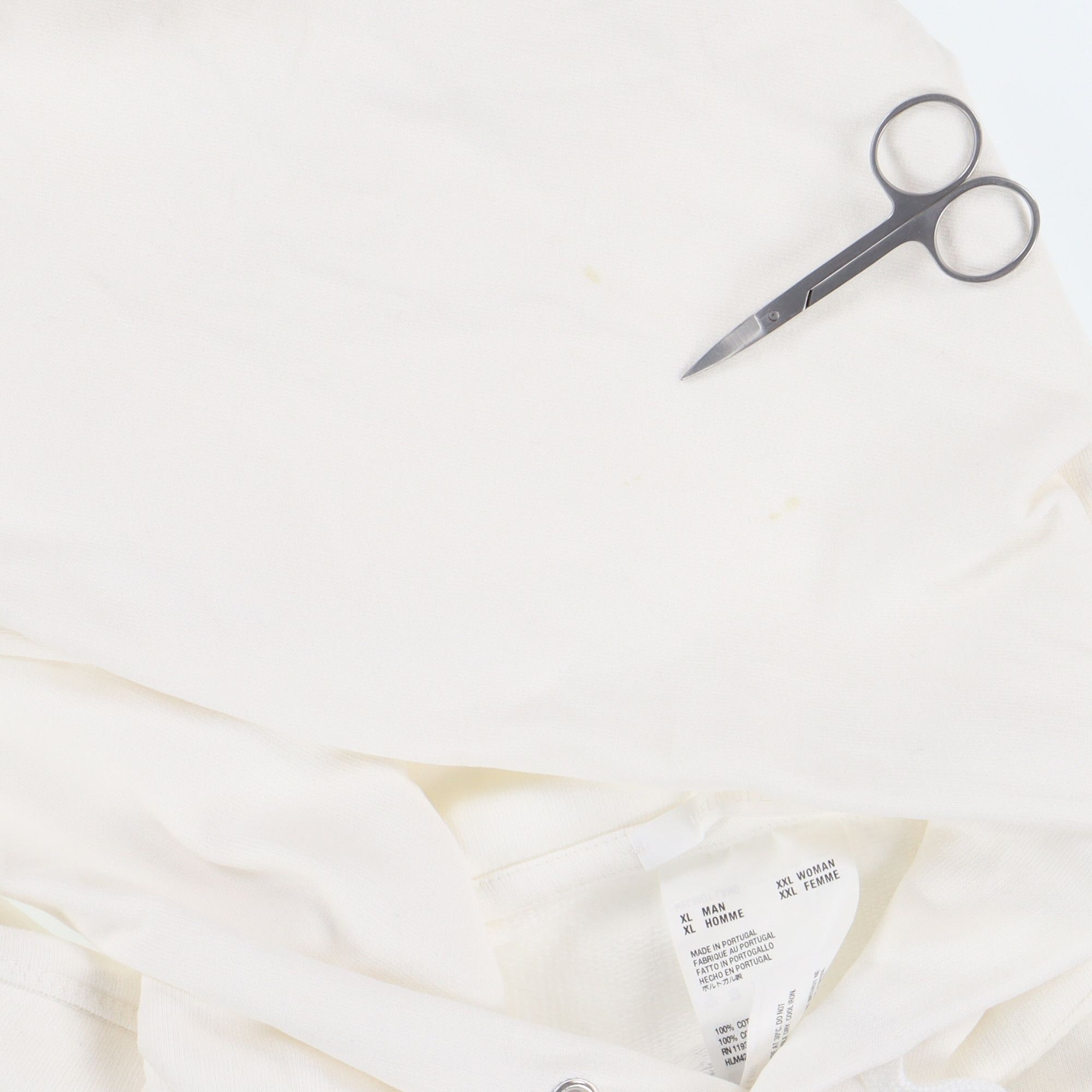 White Valentine Embroidered Logo Hoodie