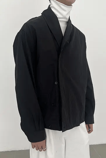 Japanese Brand × Vintage Avant garde fashion retro wrap jacket aesthetic Size US XL / EU 56 / 4 - 3 Thumbnail