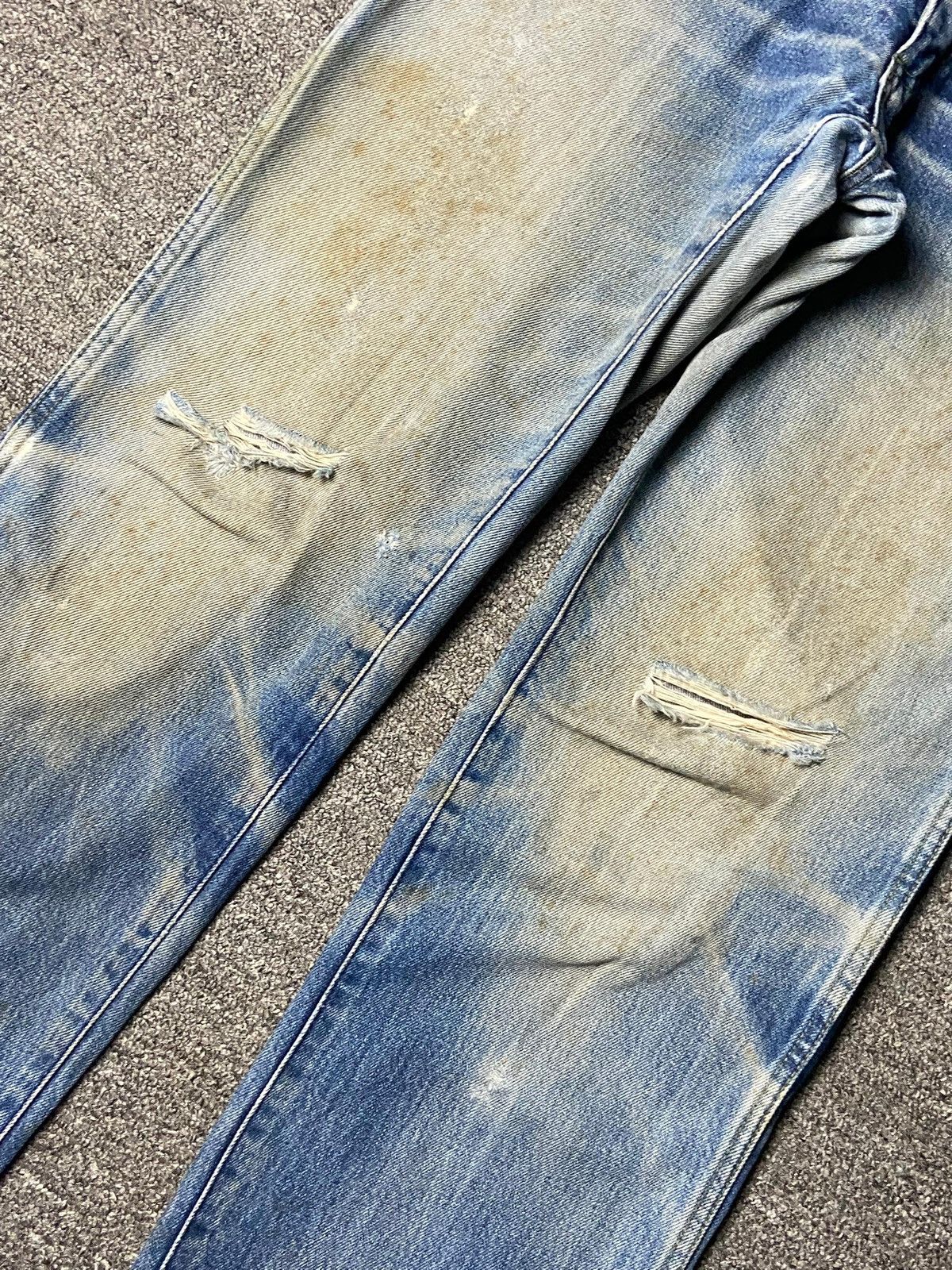 Lacoste Chemise Lacoste Distressed Denim Jeans (162) Size US 31 - 12 Thumbnail