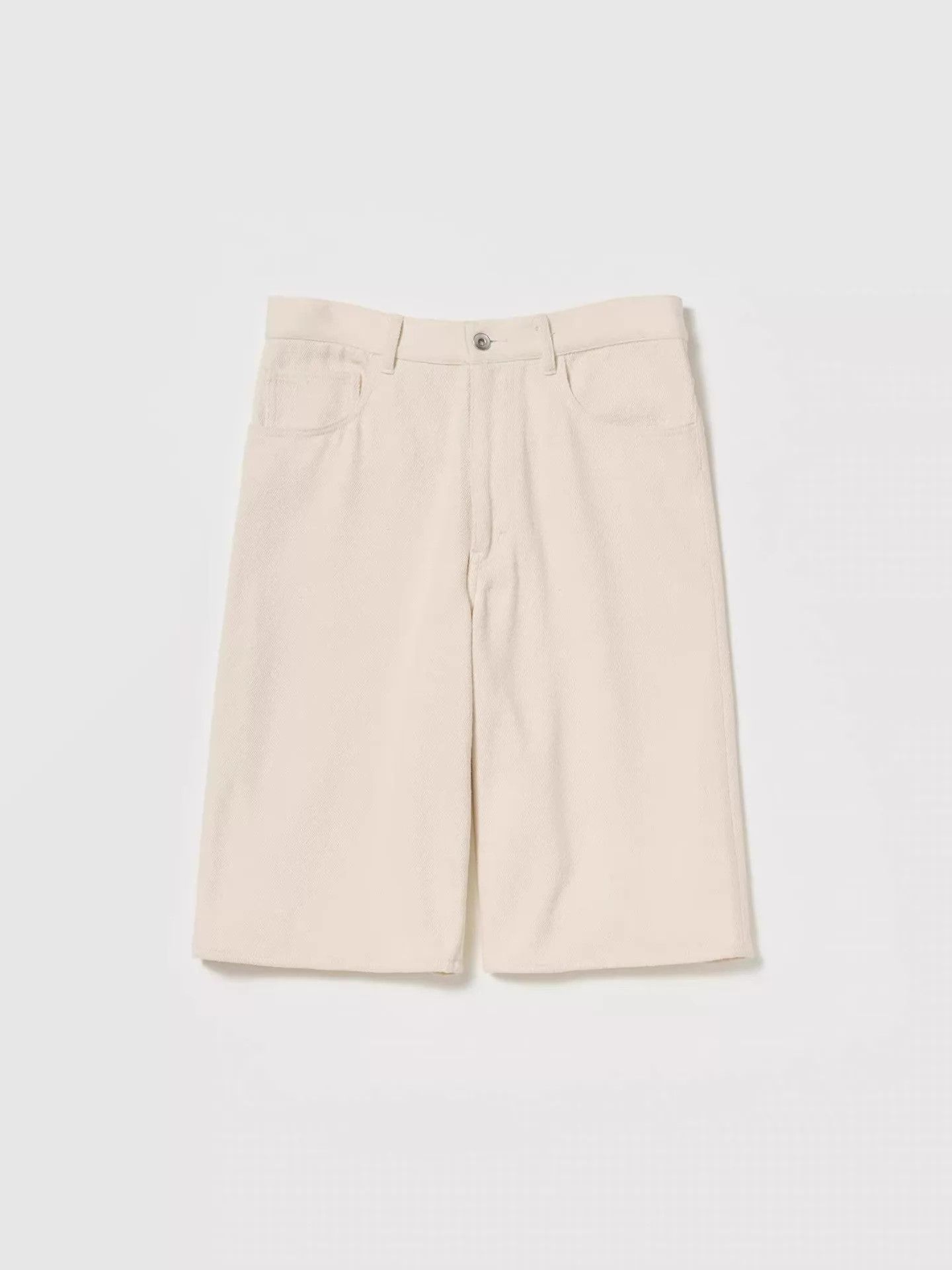 Auralee AURALEE 26ss SilkNepDenim Wide Shorts 3 Black/White Size US 34 / EU 50 - 1 Thumbnail