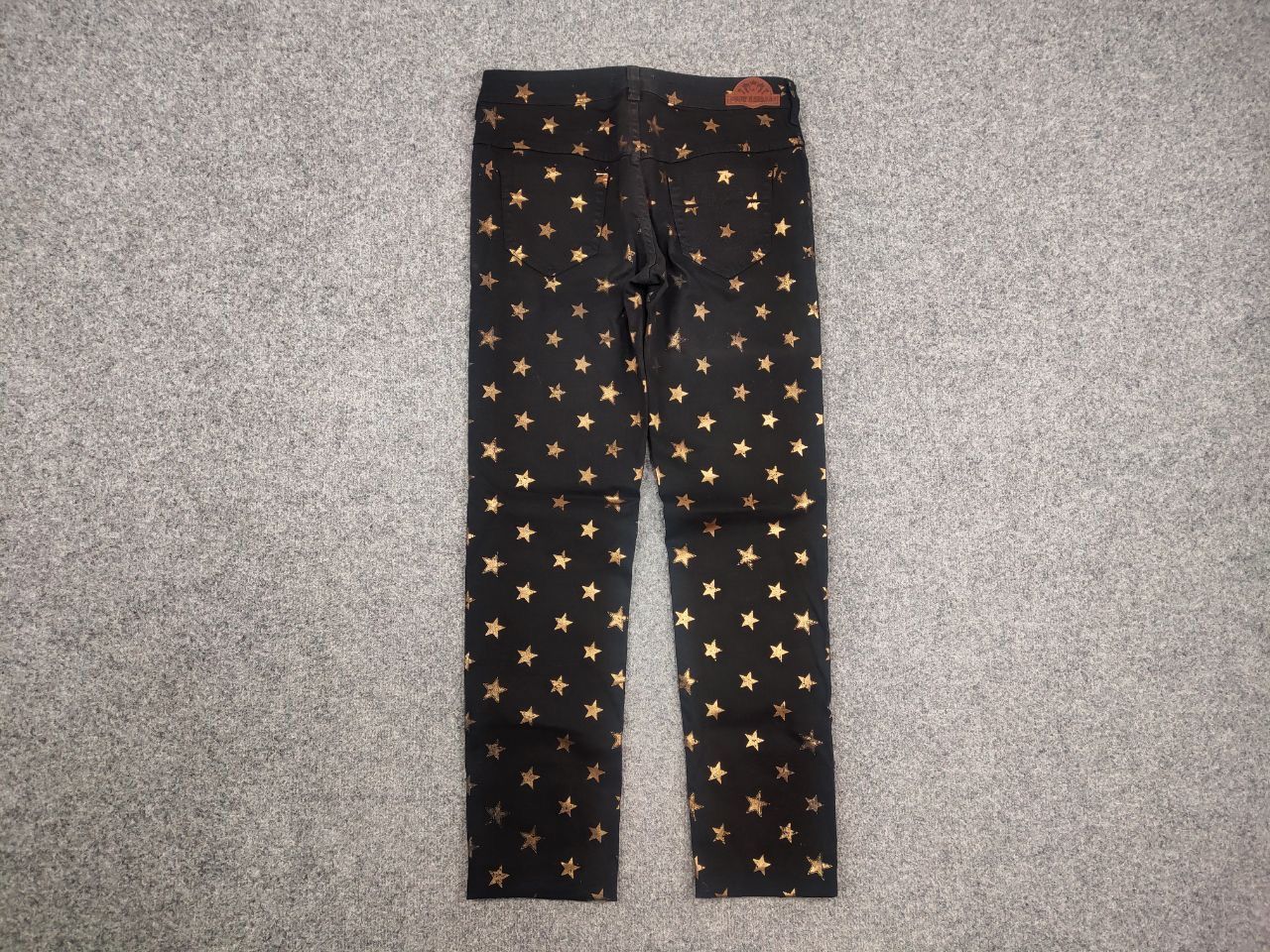 Just Cavalli Just Cavalli Casual black pants with gold star print Size 28" / US 6 / IT 42 - 8 Thumbnail