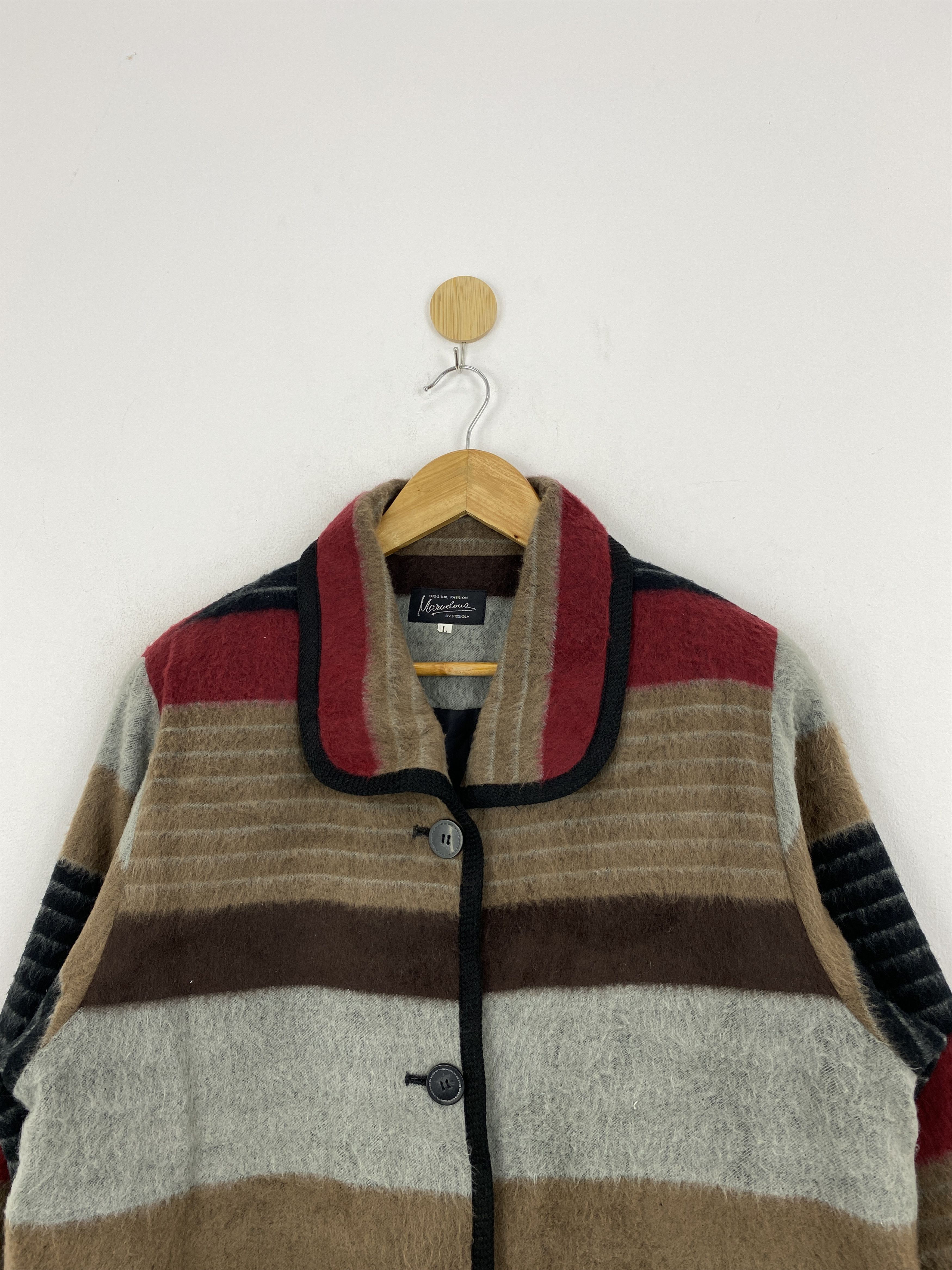Japanese Brand Vtg Japan Brand Navajo Style Wool Multicolour Jacket JA0126 Size US L / EU 52-54 / 3 - 3 Thumbnail