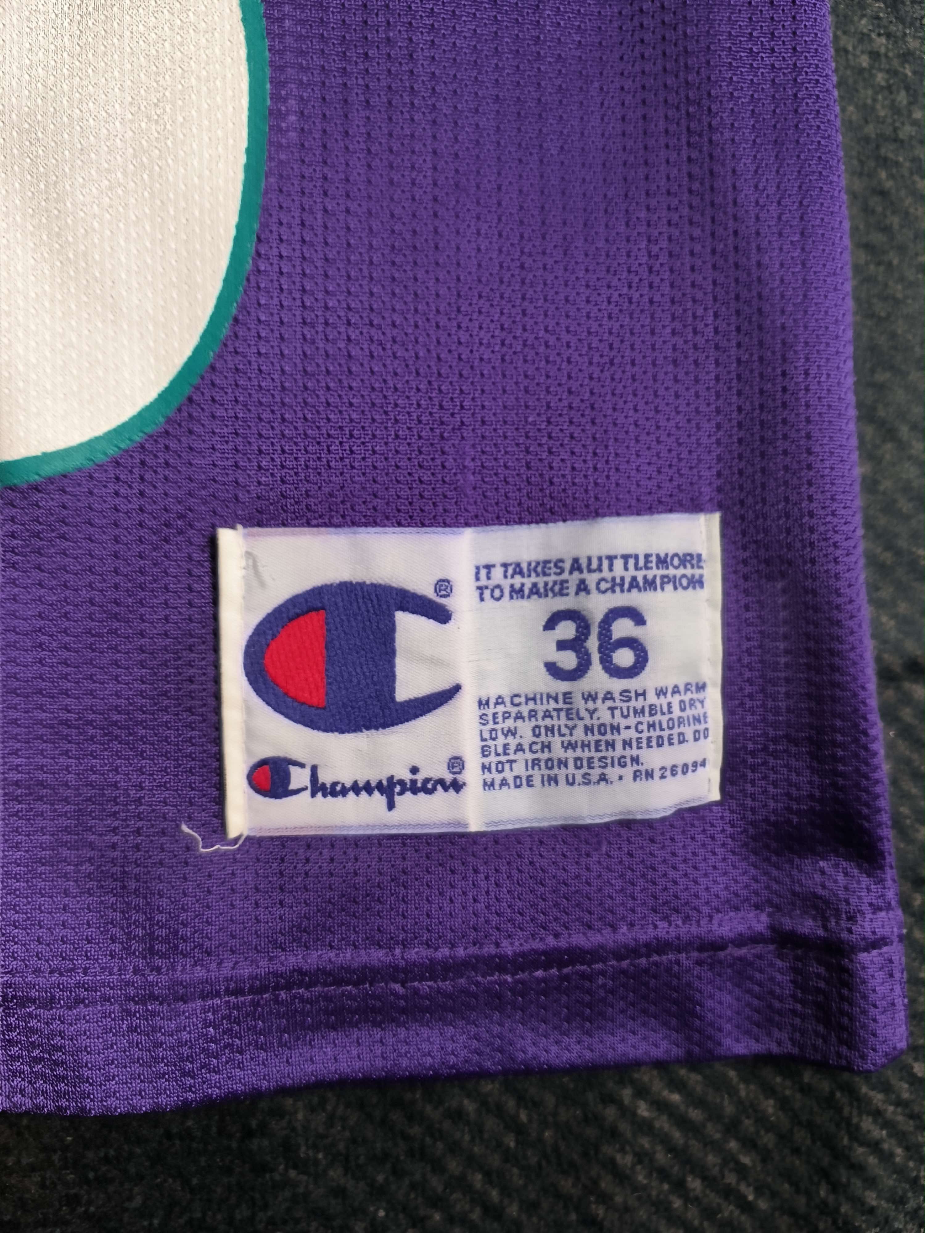 Champion Charlotte Hornets Alonzo Mourning NBA jersey size 36 Size US S / EU 44-46 / 1 - 5 Thumbnail