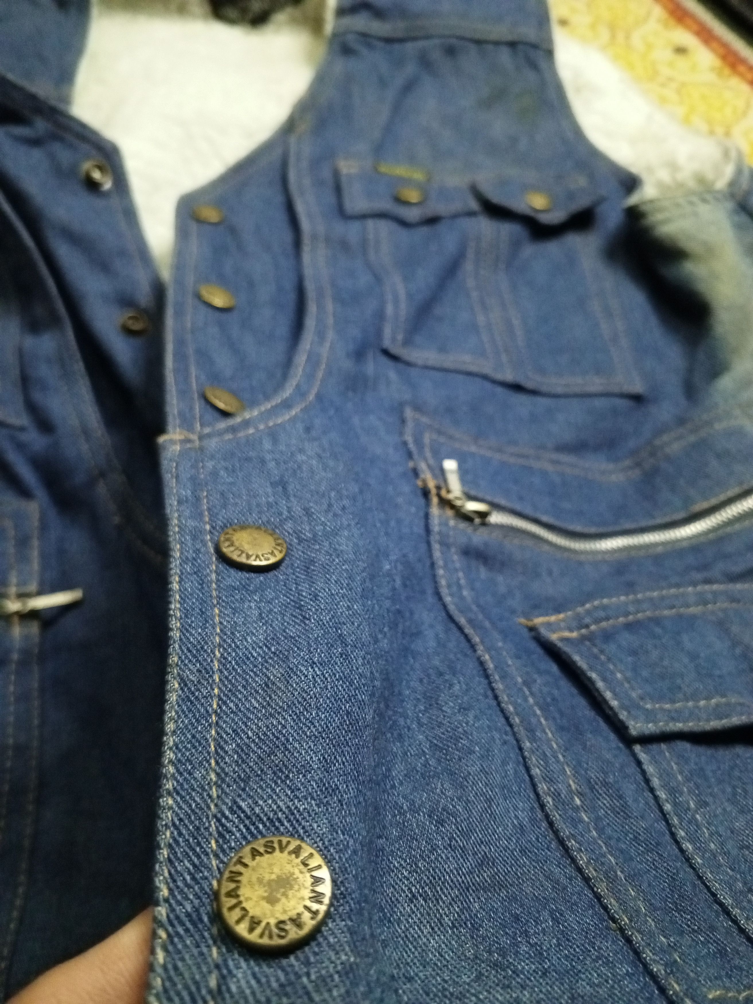 Japanese Brand VALIANTAS VEST JEANS MULTI POCKET Size L / US 10 / IT 46 - 7 Thumbnail