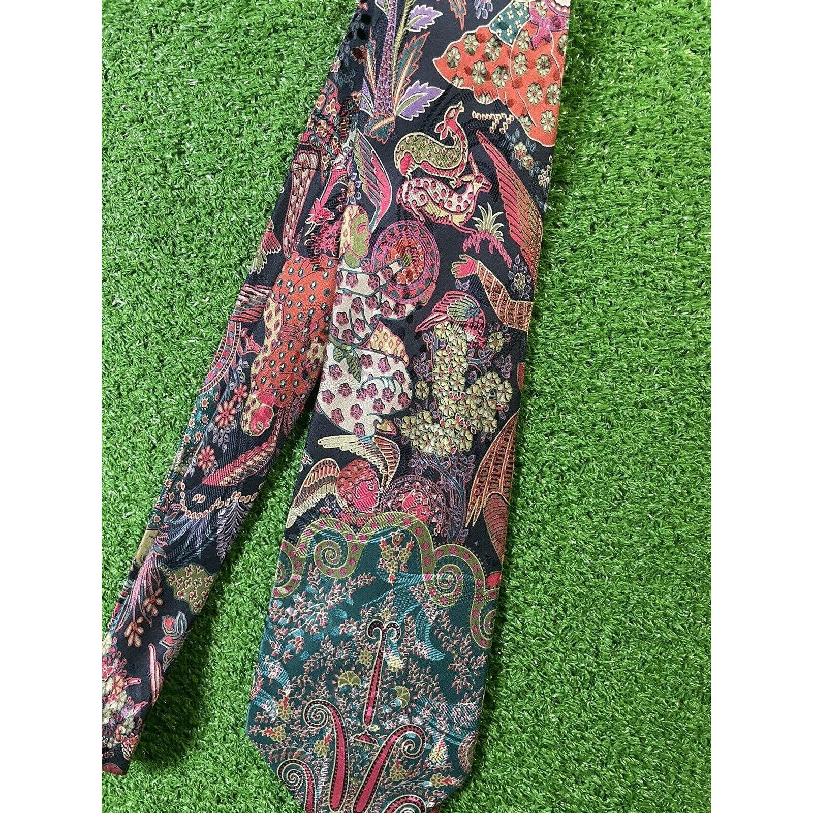 Vintage Brioni Bergdorf Goodman Silk Tie Italy Multicolor