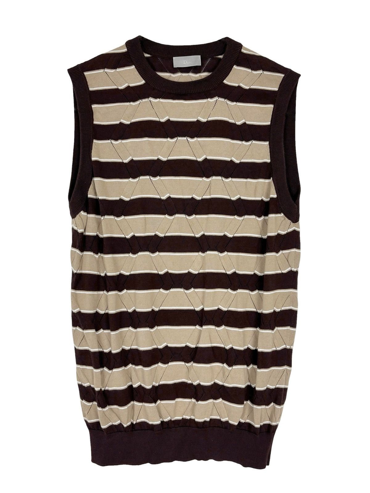 Dior S/S 2018 Sample Knit Sweater Vest (SS18, Homme) Size US M / EU 48-50 / 2 - 1 Thumbnail