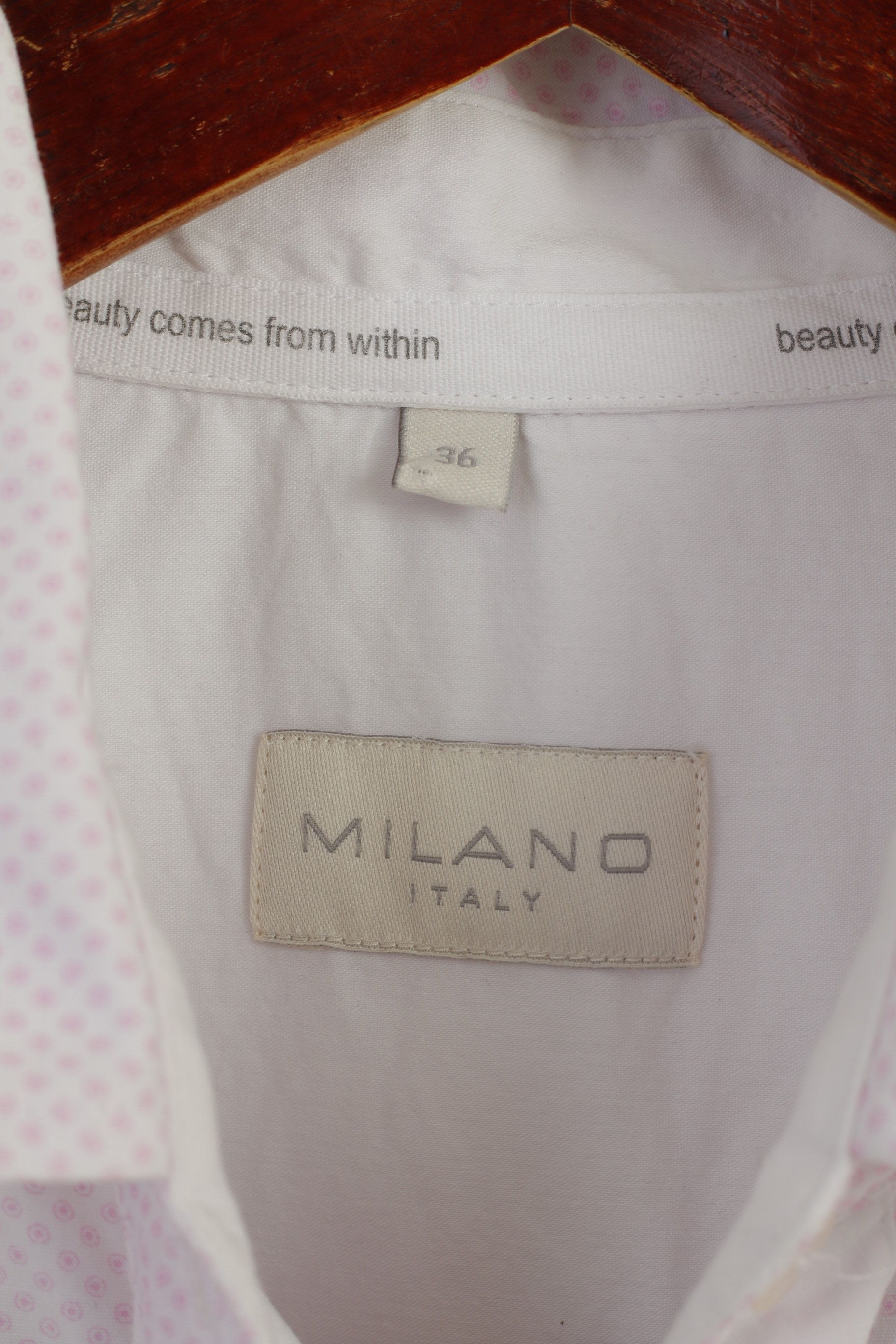 Vintage MILANO Italy Women 36 S Casual Shirt Pink 8300 Size S / US 4 / IT 40 - 4 Thumbnail