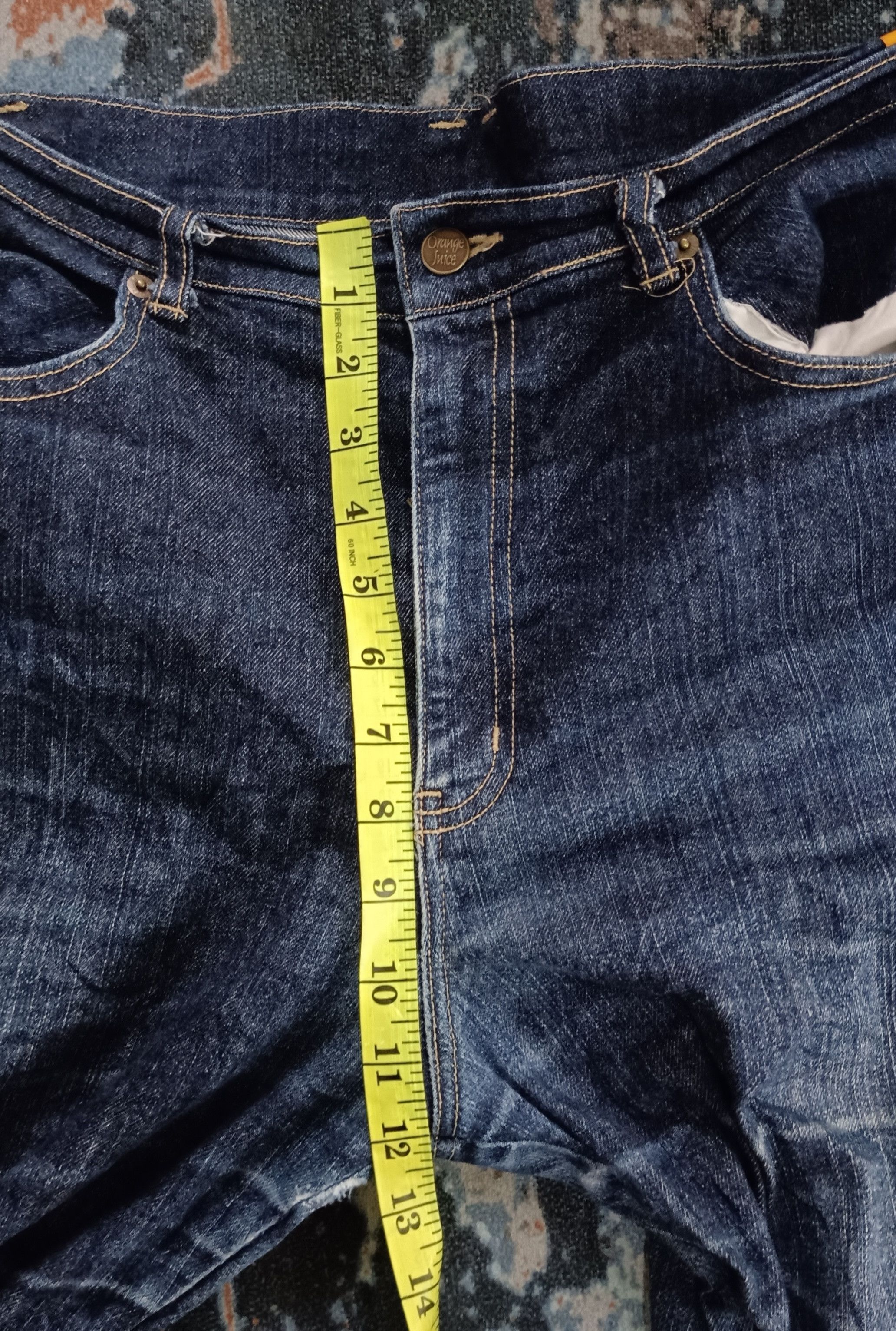 Japanese Brand Vintage💥 Flare Orange Juice jeans Size US 33 - 19 Thumbnail