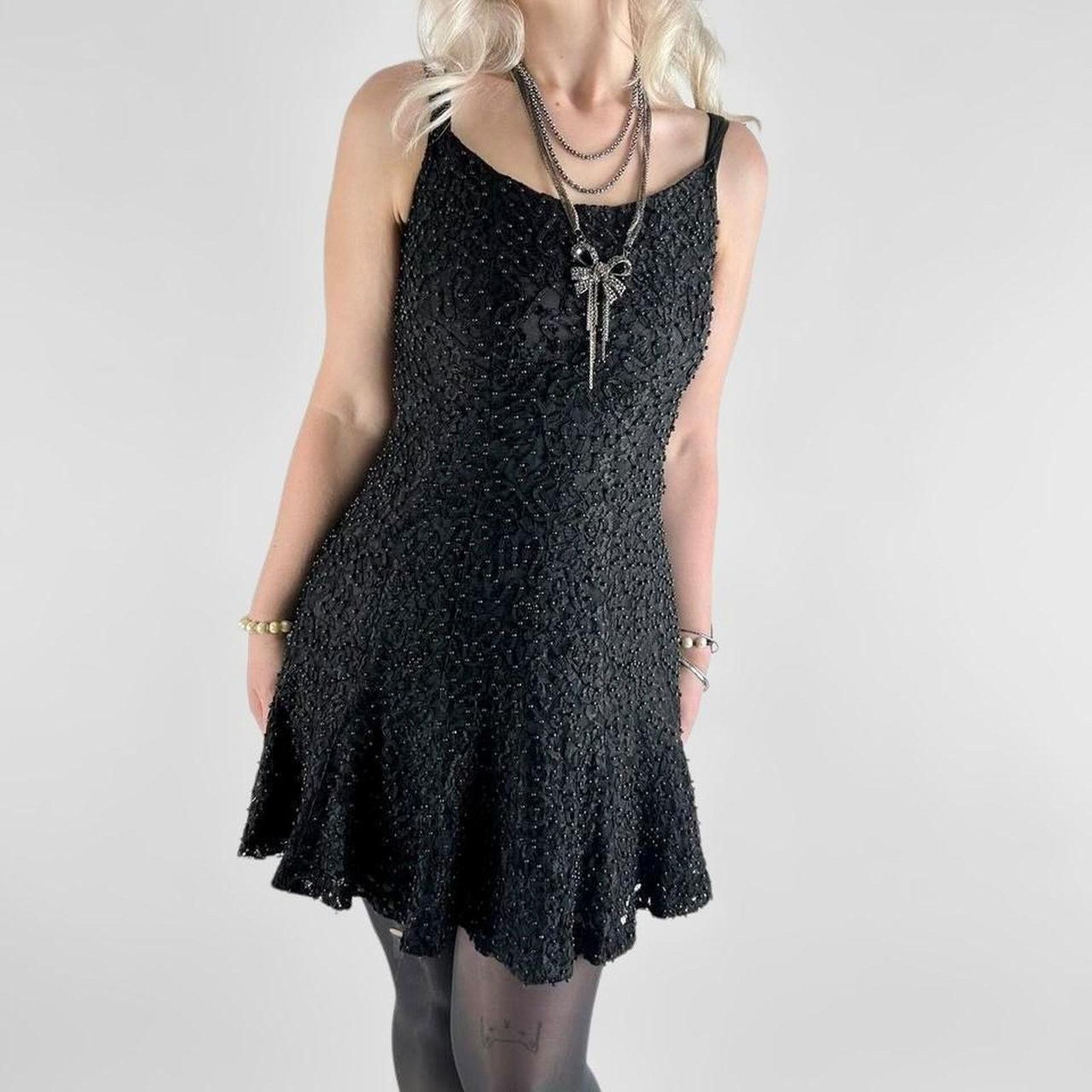 Other vintage 90s beaded formal mini dress Size S / US 4 / IT 40 - 2 Thumbnail
