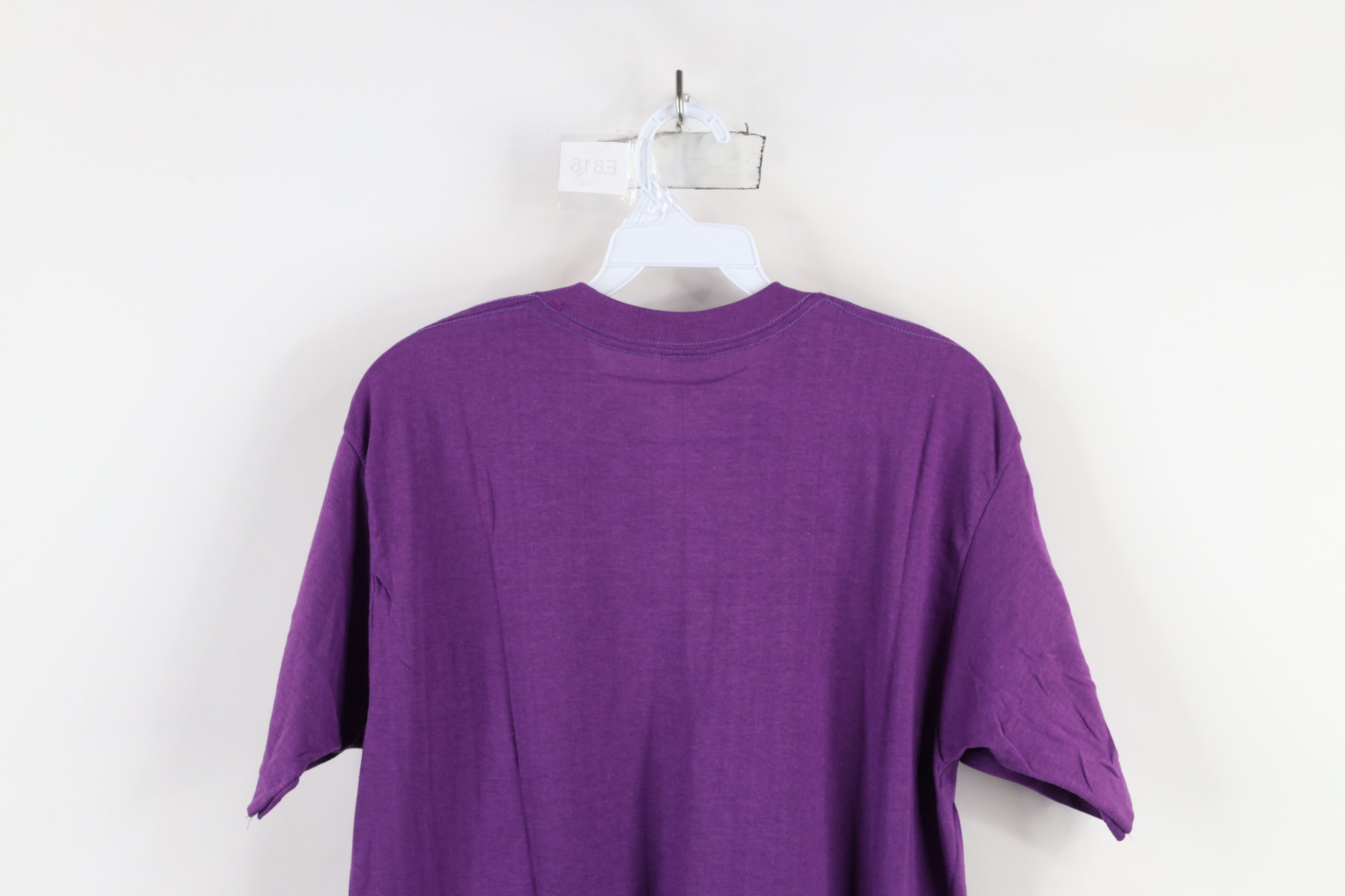 Vintage Vintage 70s Streetwear Short Sleeve T-Shirt Purple USA Size US L / EU 52-54 / 3 - 11 Thumbnail