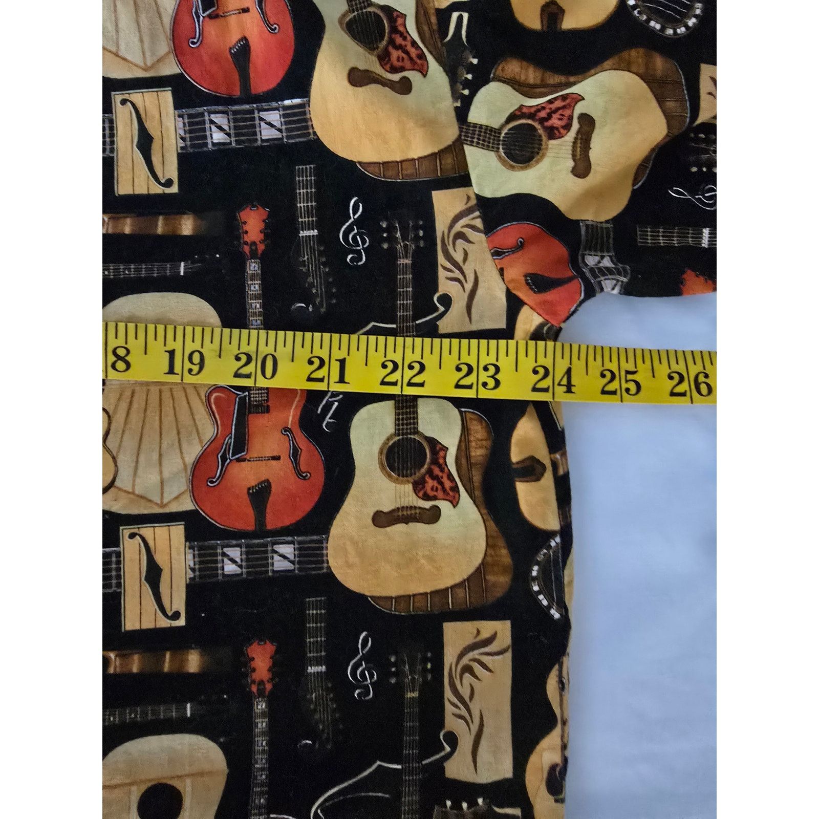 Vintage Vintage Max Boxxer Shirt Guitar AOP Hawaiian Button Down Size US L / EU 52-54 / 3 - 9 Thumbnail