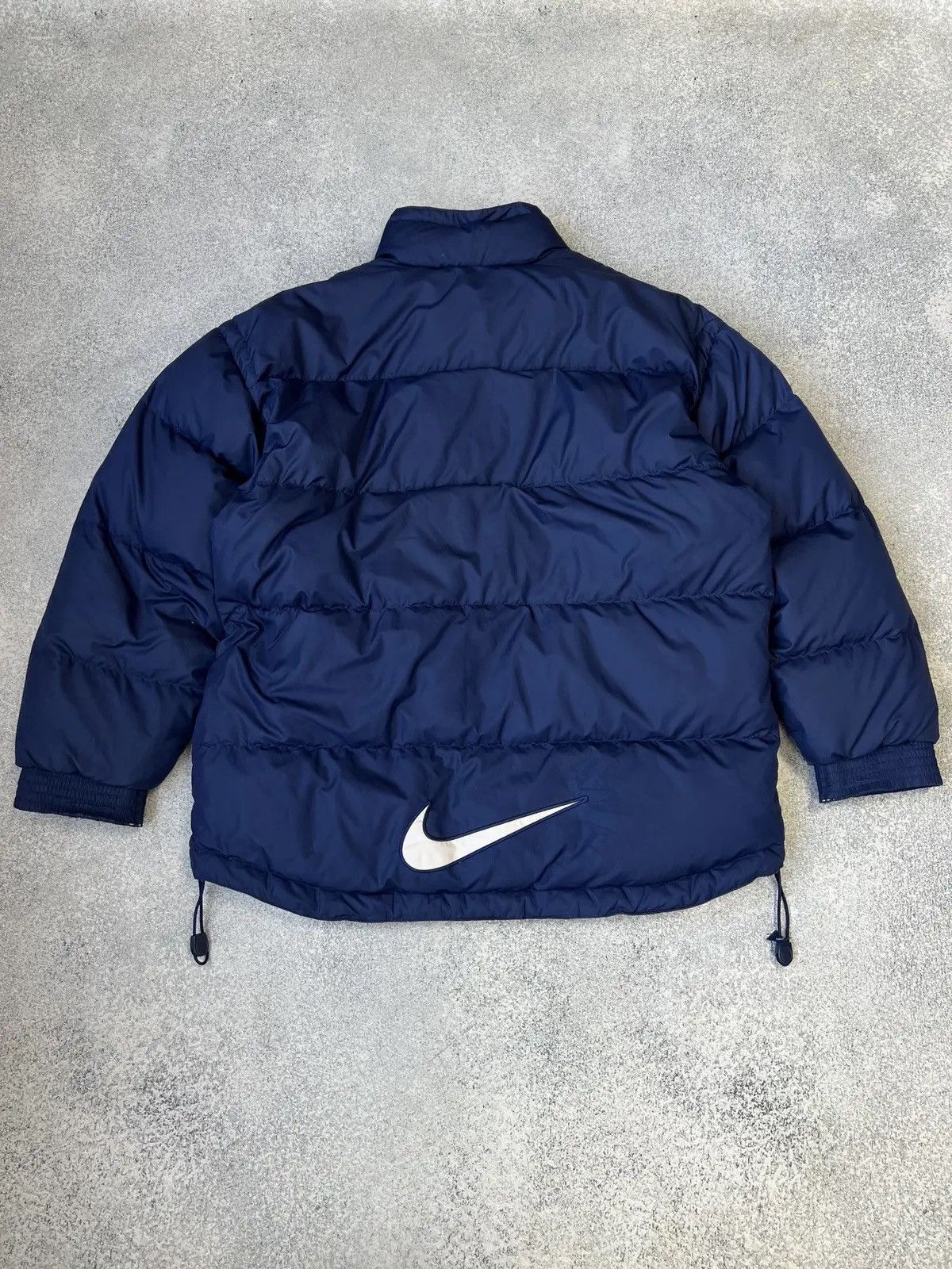 Nike × Vintage Vintage Nike Puffer Y2K Navy 90s Jacket Size US M / EU 48-50 / 2 - 12 Thumbnail