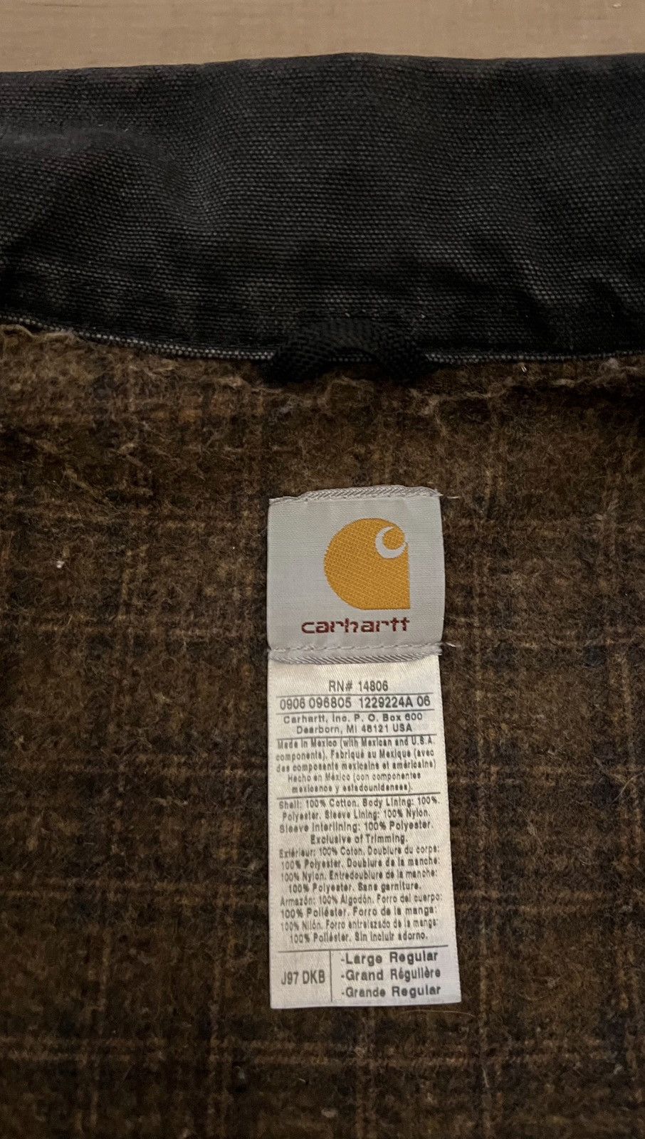 Carhartt Vintage Carhartt J97 DKB Detroit Jacket Size Large Excellent Size US L / EU 52-54 / 3 - 7 Thumbnail