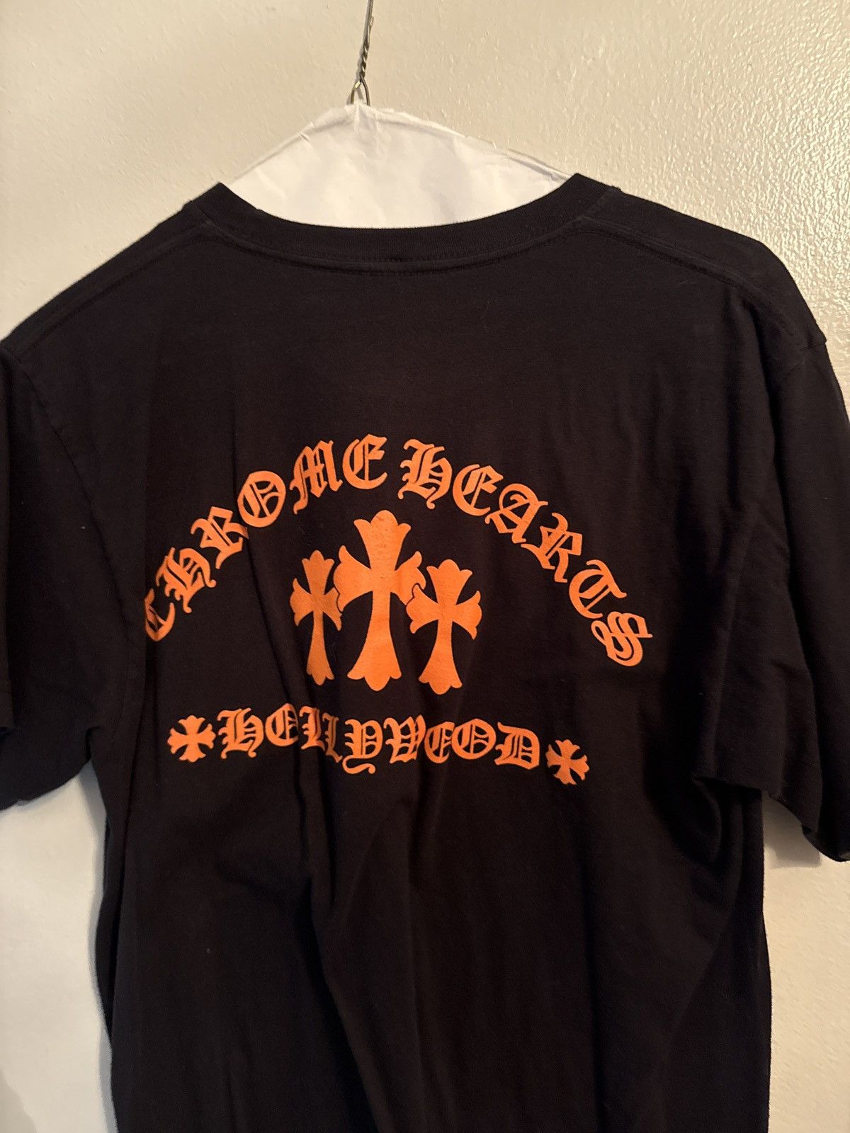 Chrome Hearts Chrome hearts triple cross orange Hollywood tee