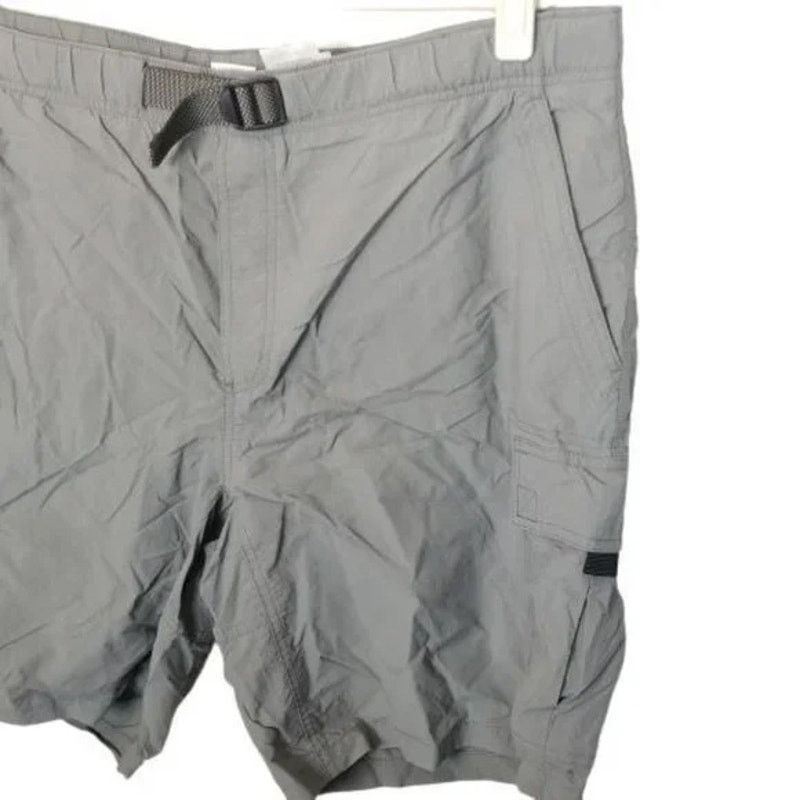 Columbia Columbia Mens Gray Nylon Hiking Cargo Shorts Sz L Gorpcore Size US 38 / EU 54 - 2 Thumbnail