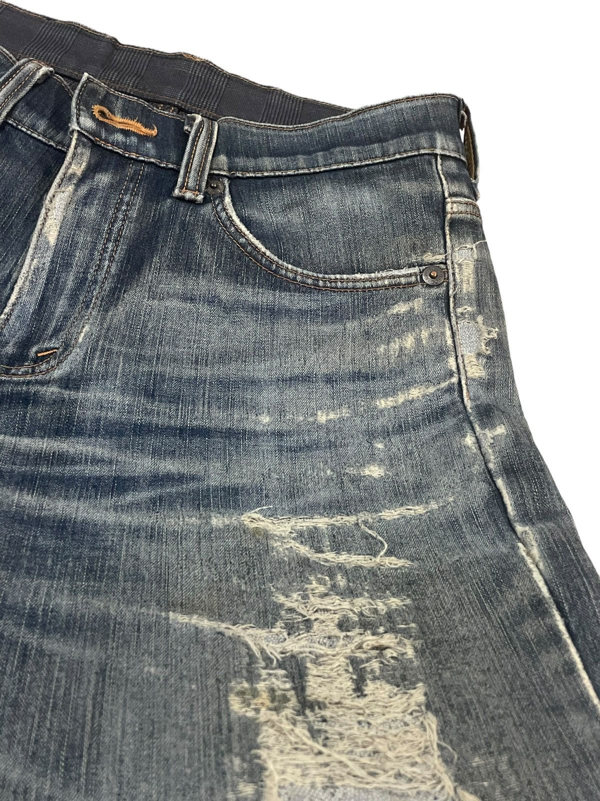 Edwin Vintage Edwin 503 Wildfire Rusty Fade Wash Distressed Jeans Size US 30 / EU 46 - 11 Thumbnail