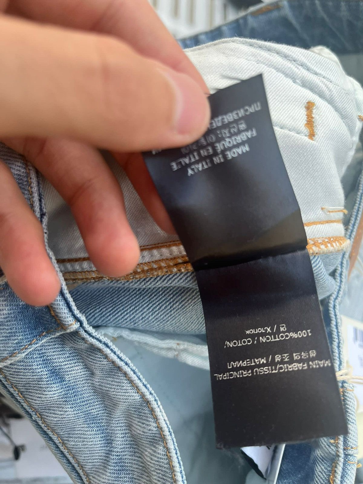 Vetements Triple Zip Baggy Jeans in Denim Light Blue Size US 30 / EU 46 - 25 Thumbnail