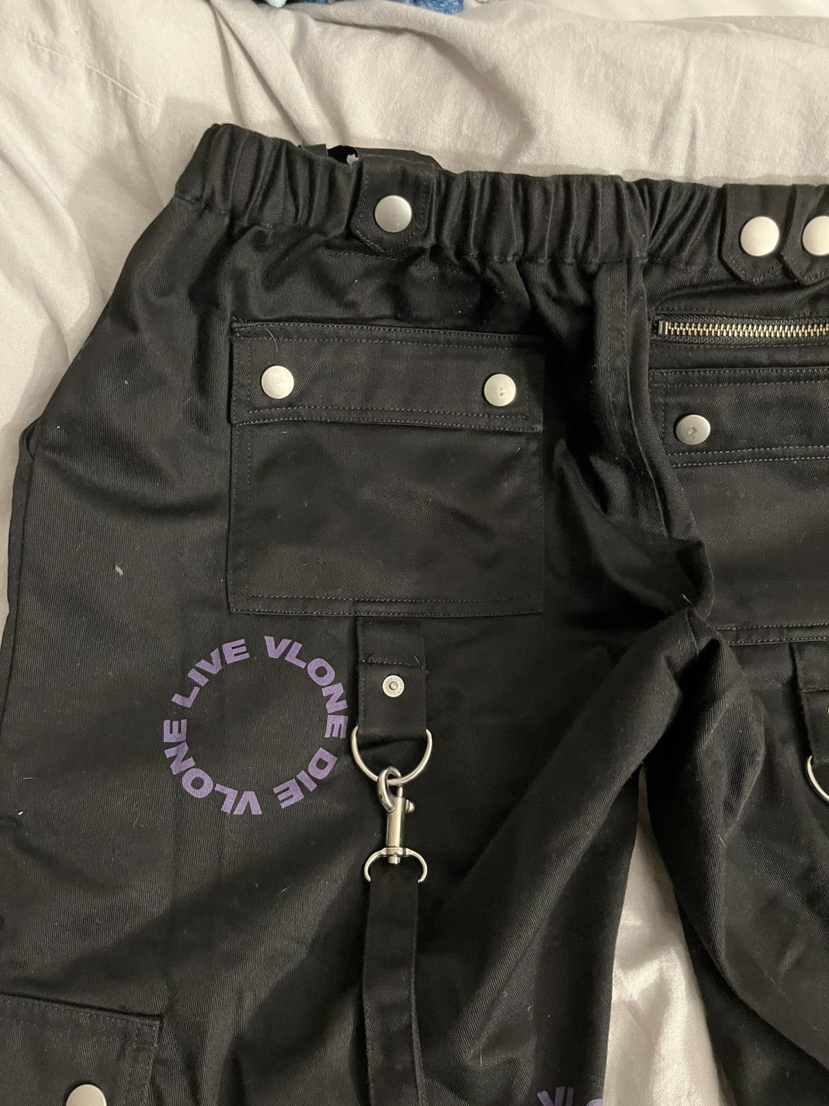 Vlone Vlone black and purple bondage pants Size US 30 / EU 46 - 13 Thumbnail