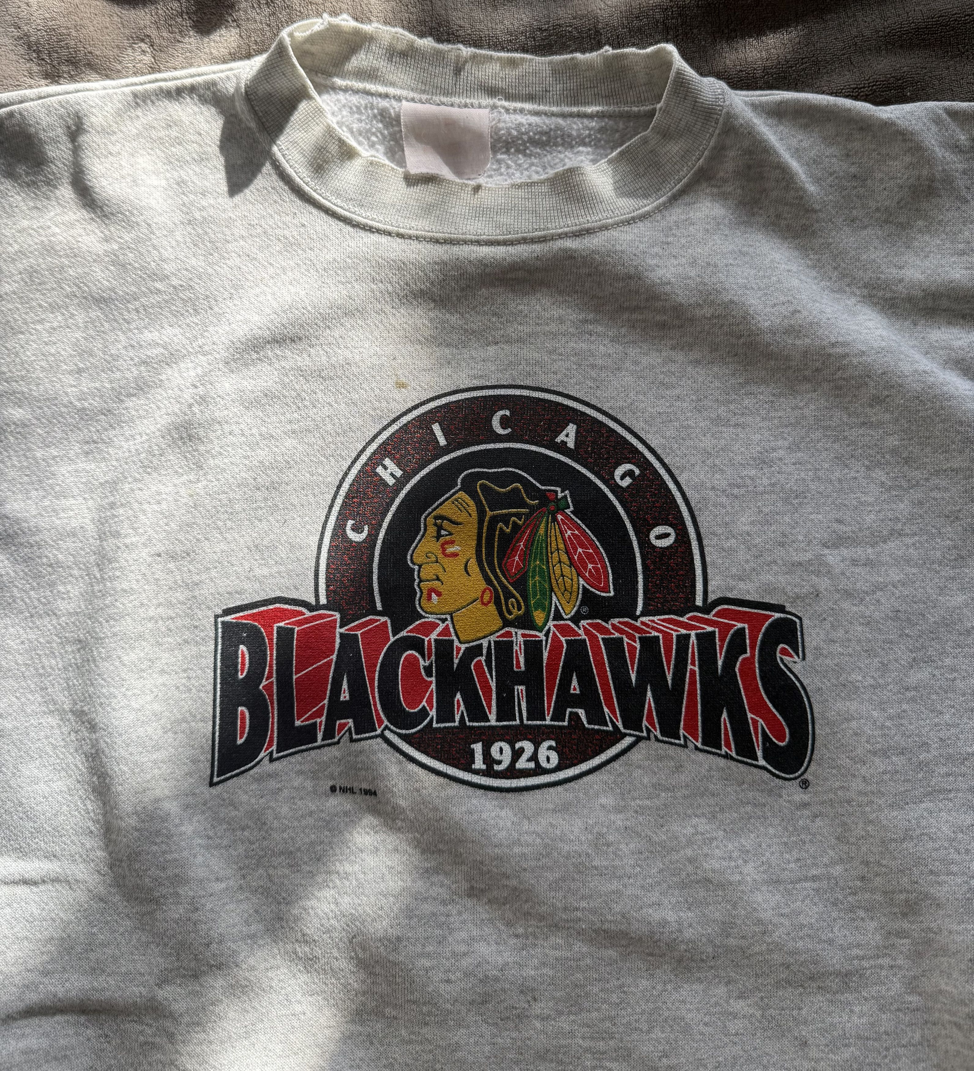NHL Vintage 1993 Chicago Blackhawks Starter Crewneck Sweatshirt Size US L / EU 52-54 / 3 - 4 Thumbnail