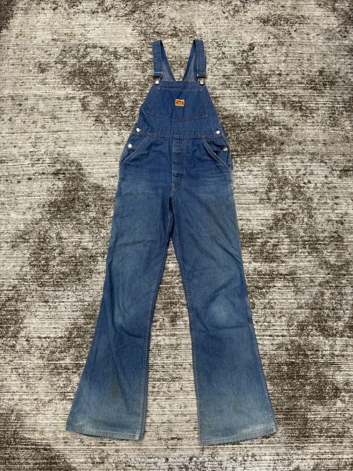 Ben Davis Vintage 1960s–Early 1970s Ben Davis Selvedge Denim Overalls Size US 30 / EU 46 - 1 Thumbnail