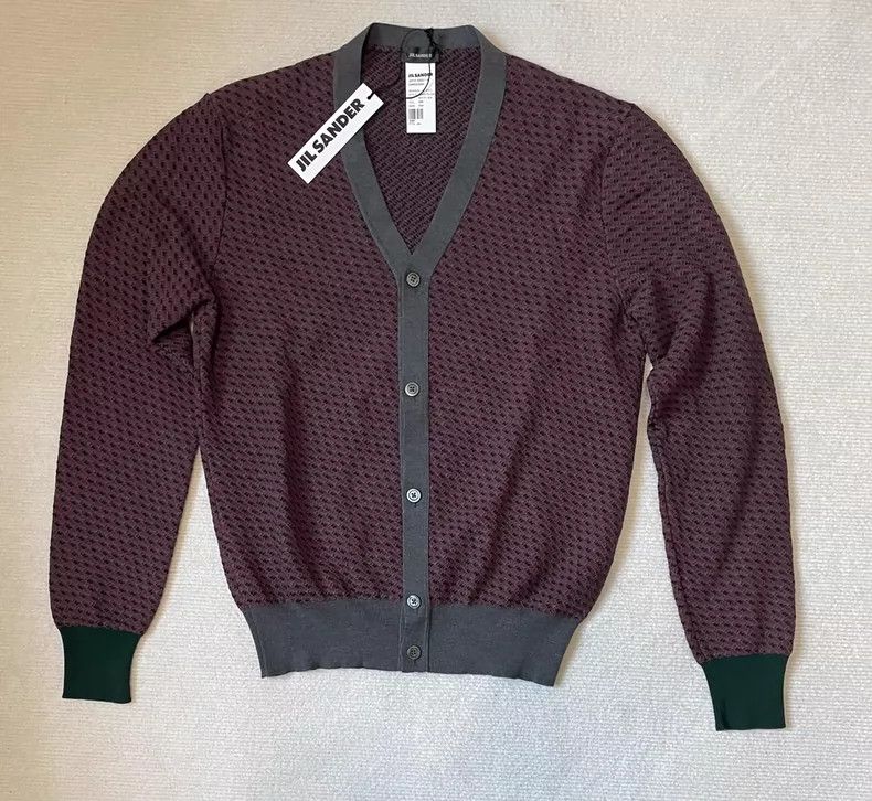Jil Sander Jil Sander Special weave cardigan with unique silhouette Size M / US 6-8 / IT 42-44 - 1 Thumbnail