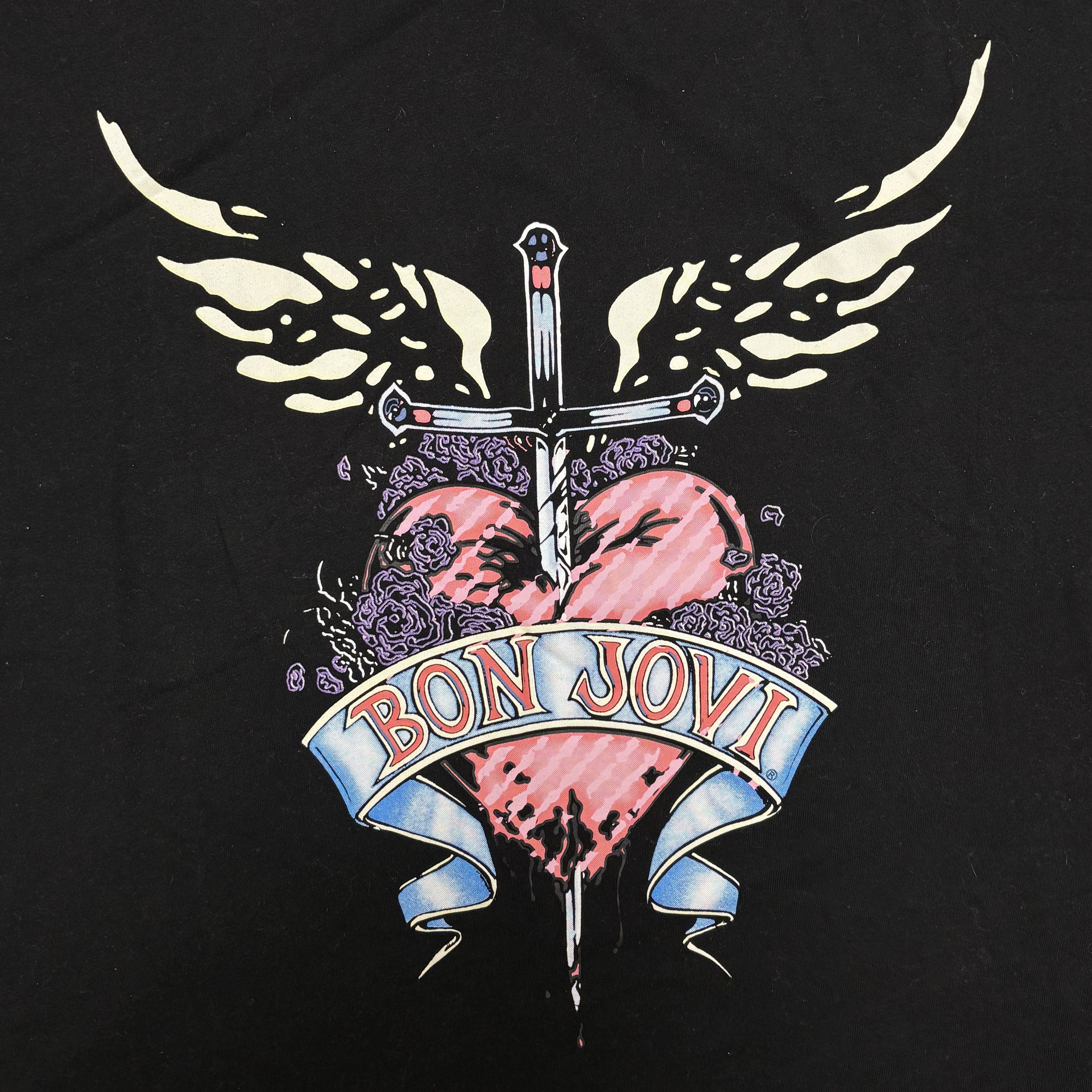 Band Tees × Bon Jovi × Vintage Bon Jovi Shirt Vintage Band Tees Size US XL / EU 56 / 4 - 4 Thumbnail
