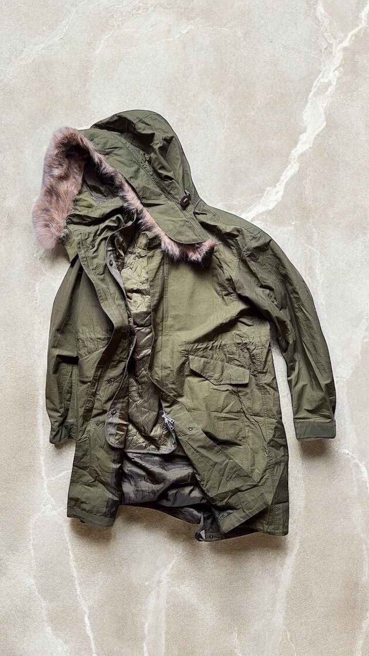 Global Work × Japanese Brand × Vintage GLOBAL WORK JAPANESE Brand FISHTAIL FUR parka jacket y2k Size US L / EU 52-54 / 3 - 1 Thumbnail