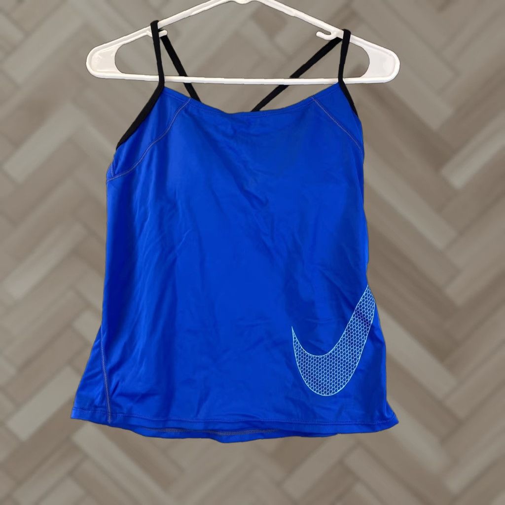 Nike Nike Women’s Drifit Tank Short Sleeve Sleeveless Racerback Blue Active Workout Gym & Training Womens S Small Regular Size Nike Dri-FIT Tee? Size S / US 4 / IT 40 - 1 Thumbnail