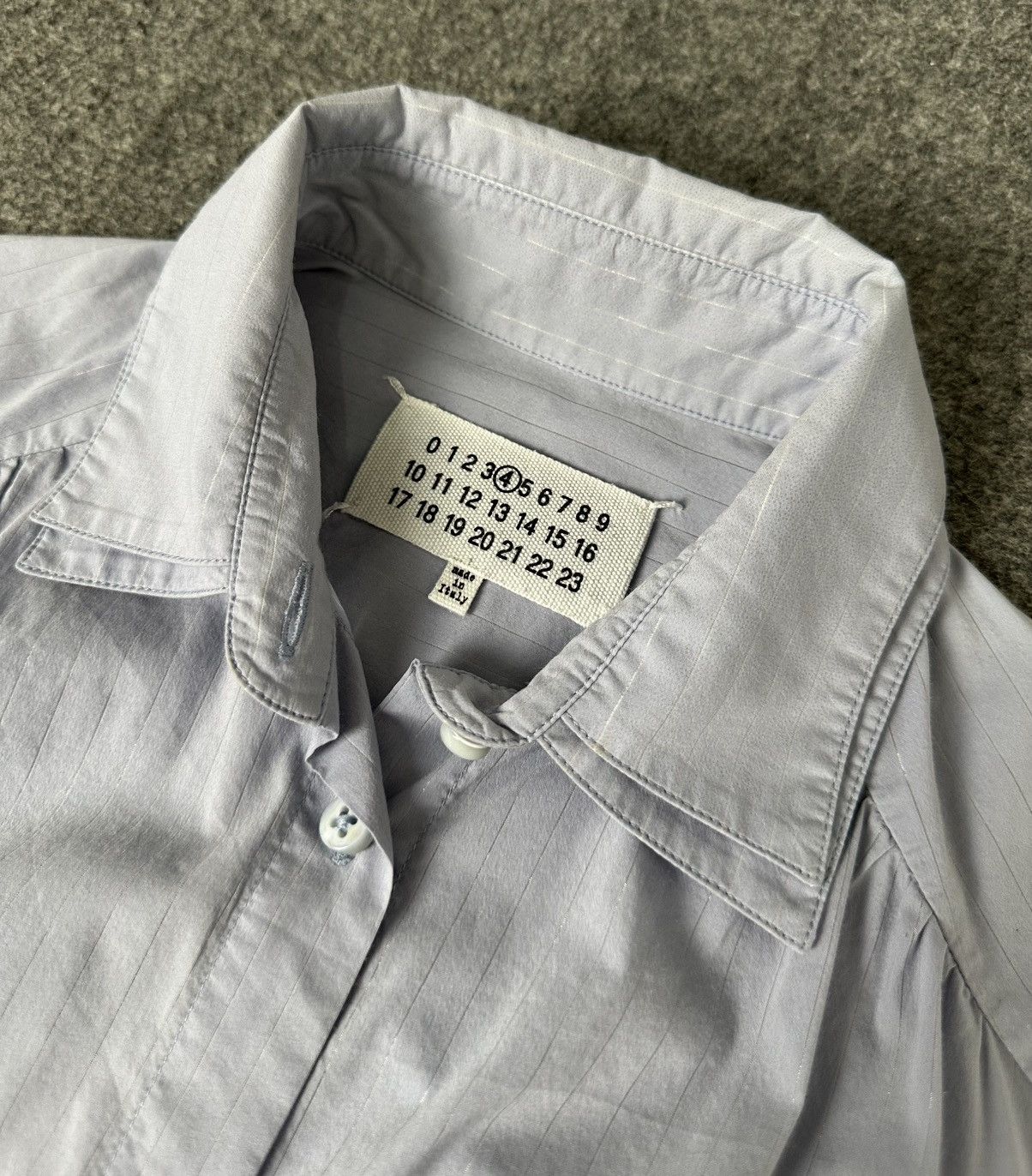 Maison Margiela Maison Margiela - Line 4 Roll Up Sleeve Double Collar Shirt Size XS / US 0-2 / IT 36-38 - 3 Thumbnail