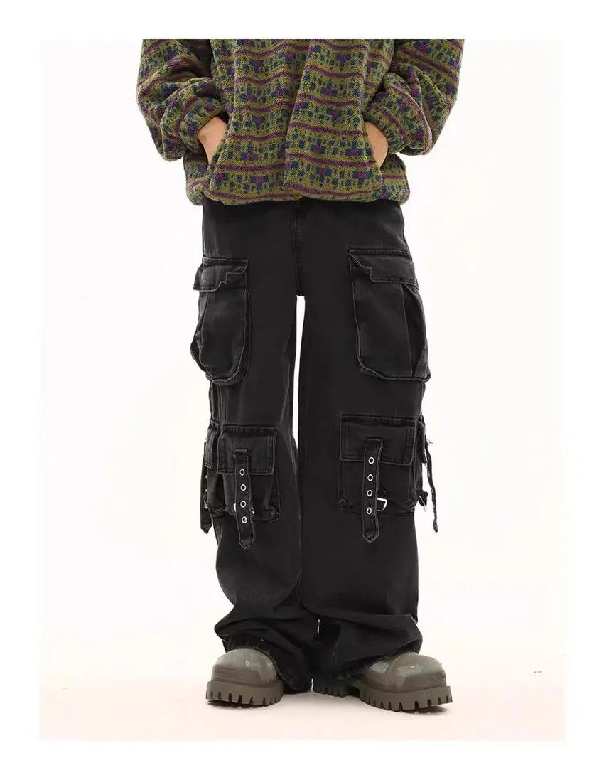 Vintage Streetwear Hip Hop Loose Casual Pants