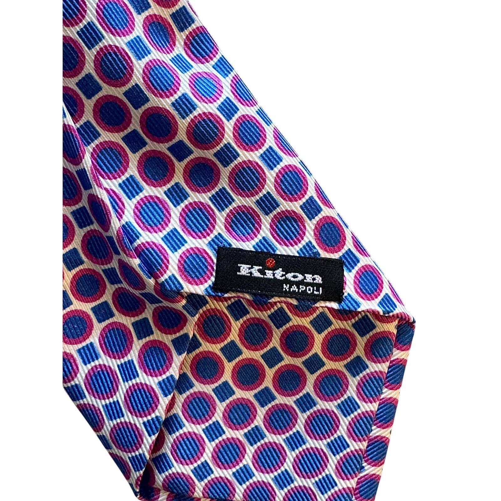 Kiton Kiton Geometric-Print Silk Tie Size ONE SIZE - 2 Thumbnail