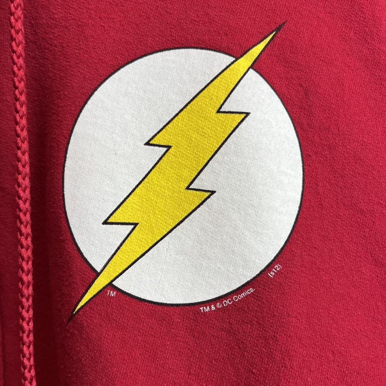 DC Comics 90s Hanes heavyweight Red The Flash zip up hoodie Size US XL / EU 56 / 4 - 3 Thumbnail