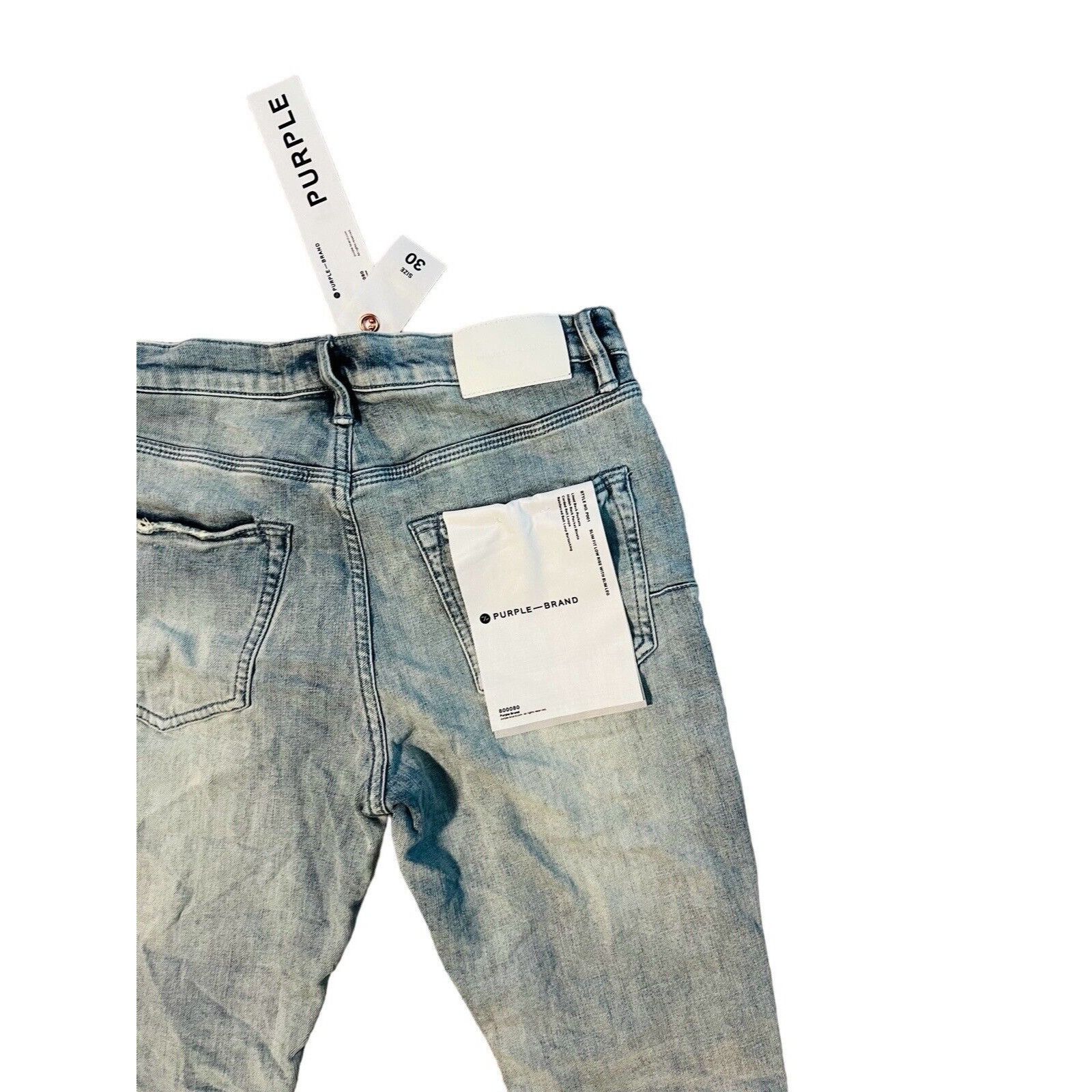 Purple Purple Brand Jeans Mens Slim Fit P001 Blue Size 30/30 Size US 30 / EU 46 - 6 Thumbnail