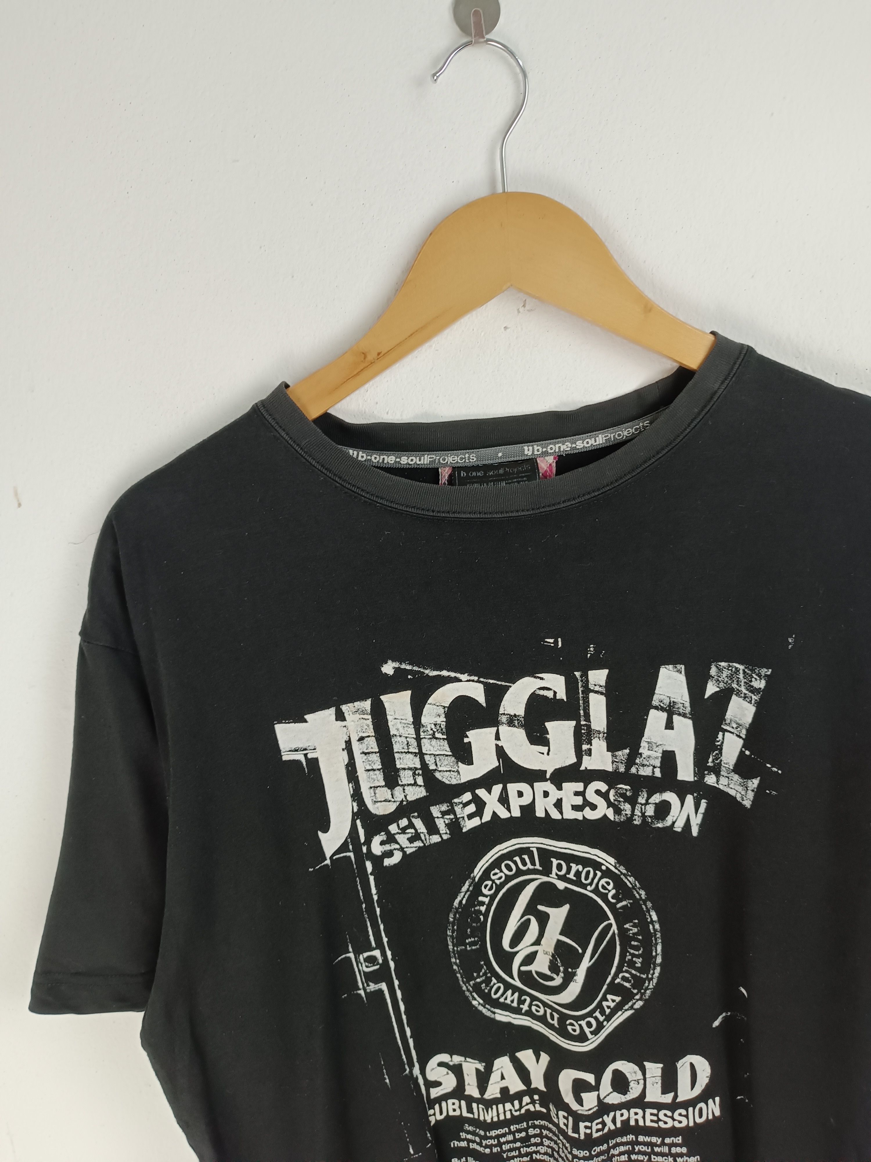 Japanese Brand VINTAGE Y2K B ONE SOULPROJECTS JUGGLAZ BBOY HIPHOP TEE Size US L / EU 52-54 / 3 - 5 Thumbnail