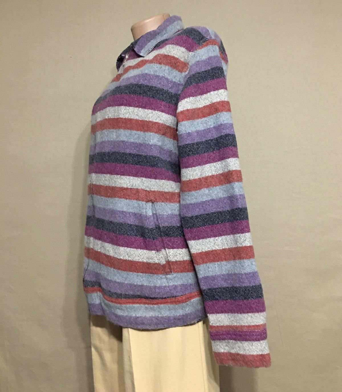 The Elder Statesman THE ELDER STATESMAN Mens Cashmere Stripped Jacket Cardigan L Size US L / EU 52-54 / 3 - 3 Thumbnail