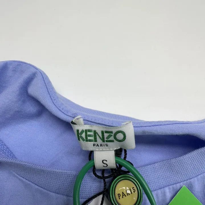Kenzo KENZO Lavender Logo Cotton Short Sleeve T-Shirt -2507 Size S / US 4 / IT 40 - 2 Thumbnail