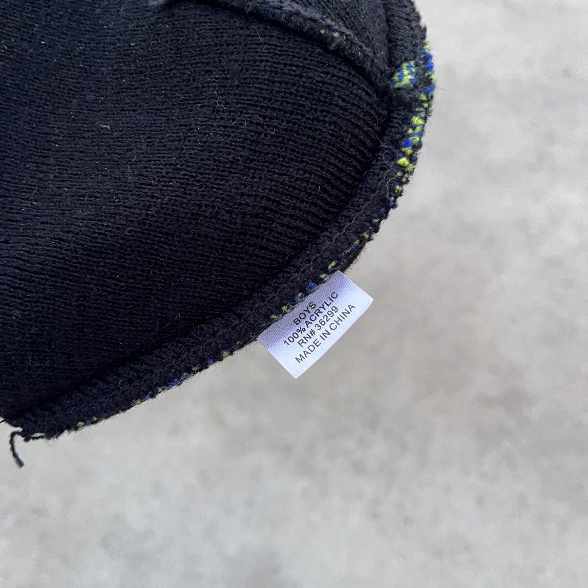 JNCO × Vintage CYBER BEANIE SIGIL STYLE FLAMES SKATERWEAR RARE ACRYLIC HAT Size ONE SIZE - 4 Thumbnail