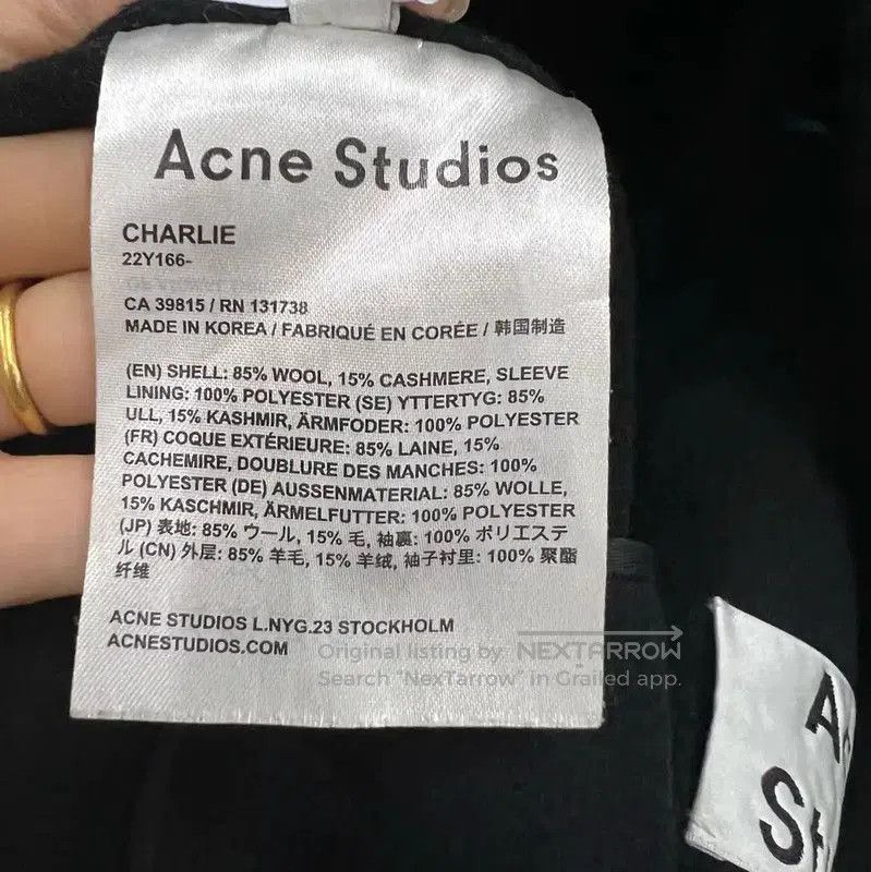 Acne Studios Acne Studios Black Longline Coat. Size US M / EU 48-50 / 2 - 4 Thumbnail