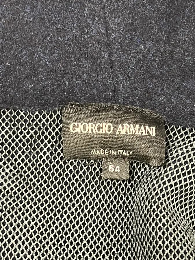 Giorgio Armani AW2011 Giorgio Armani Navy Wool Asymmetrical Wrap Jacket Size 44R - 9 Thumbnail