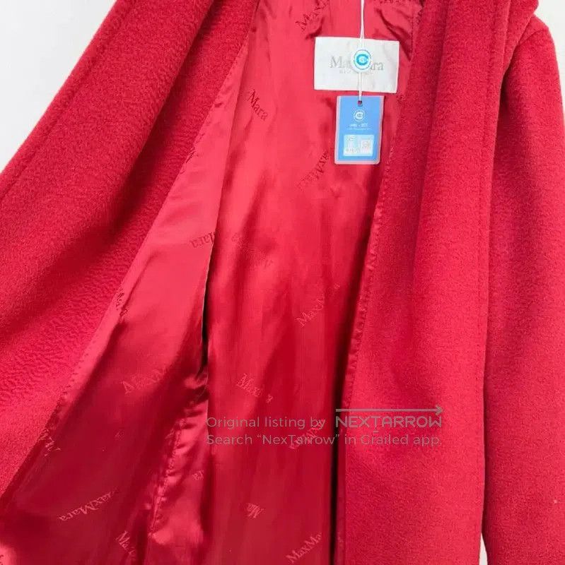 Max Mara MaxMara Red Hooded Women's Coat . Size S / US 4 / IT 40 - 8 Thumbnail