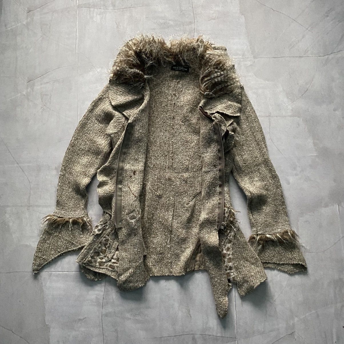 Hysteric Glamour Gothic Zone Bleue Style Japan Faux Fur Sweater LGB Vibe Size L / US 10 / IT 46 - 2 Thumbnail