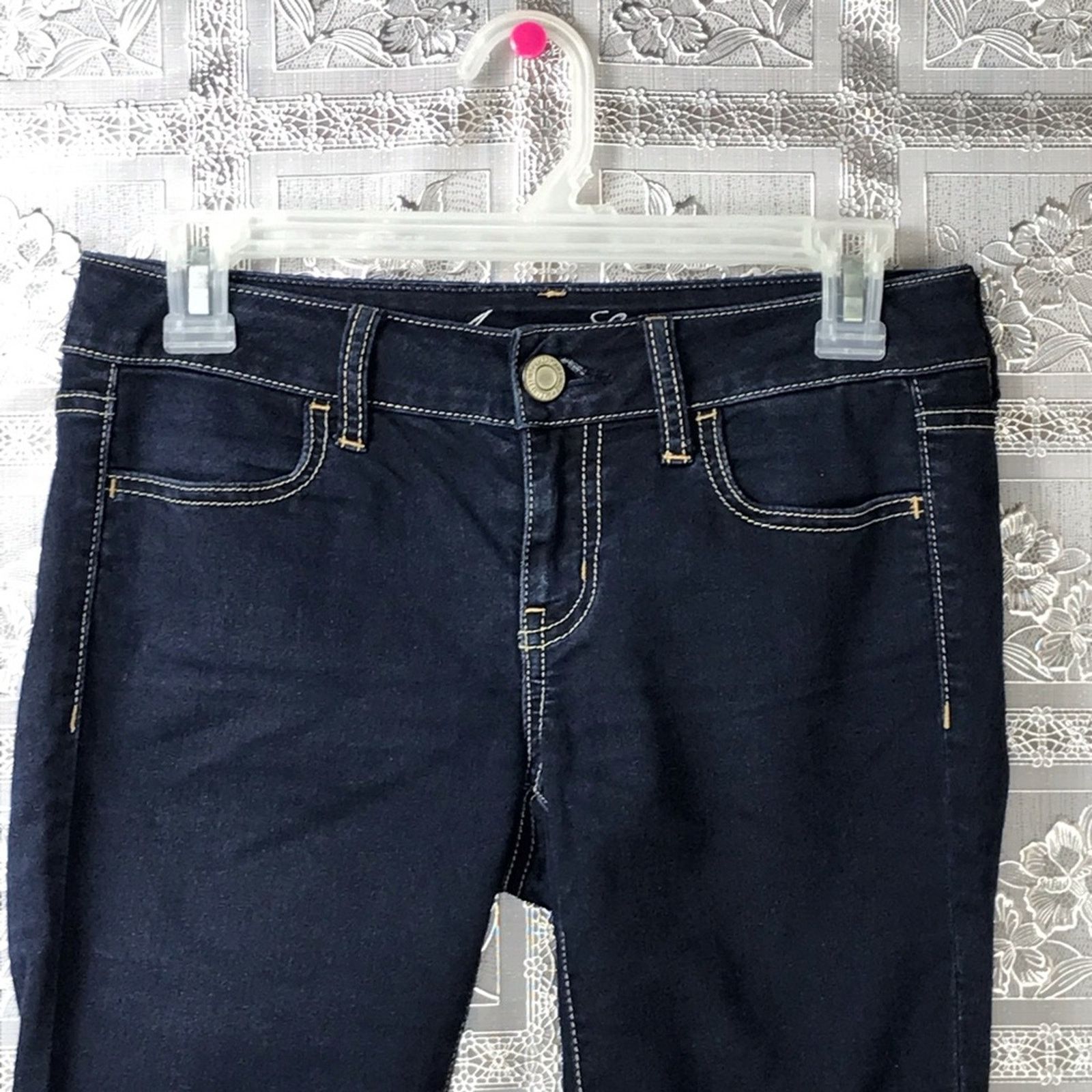 American Eagle Outfitters AEO American Eagle Blue Stretch Jegging Jeans Size 26" / US 2 / IT 38 - 2 Thumbnail