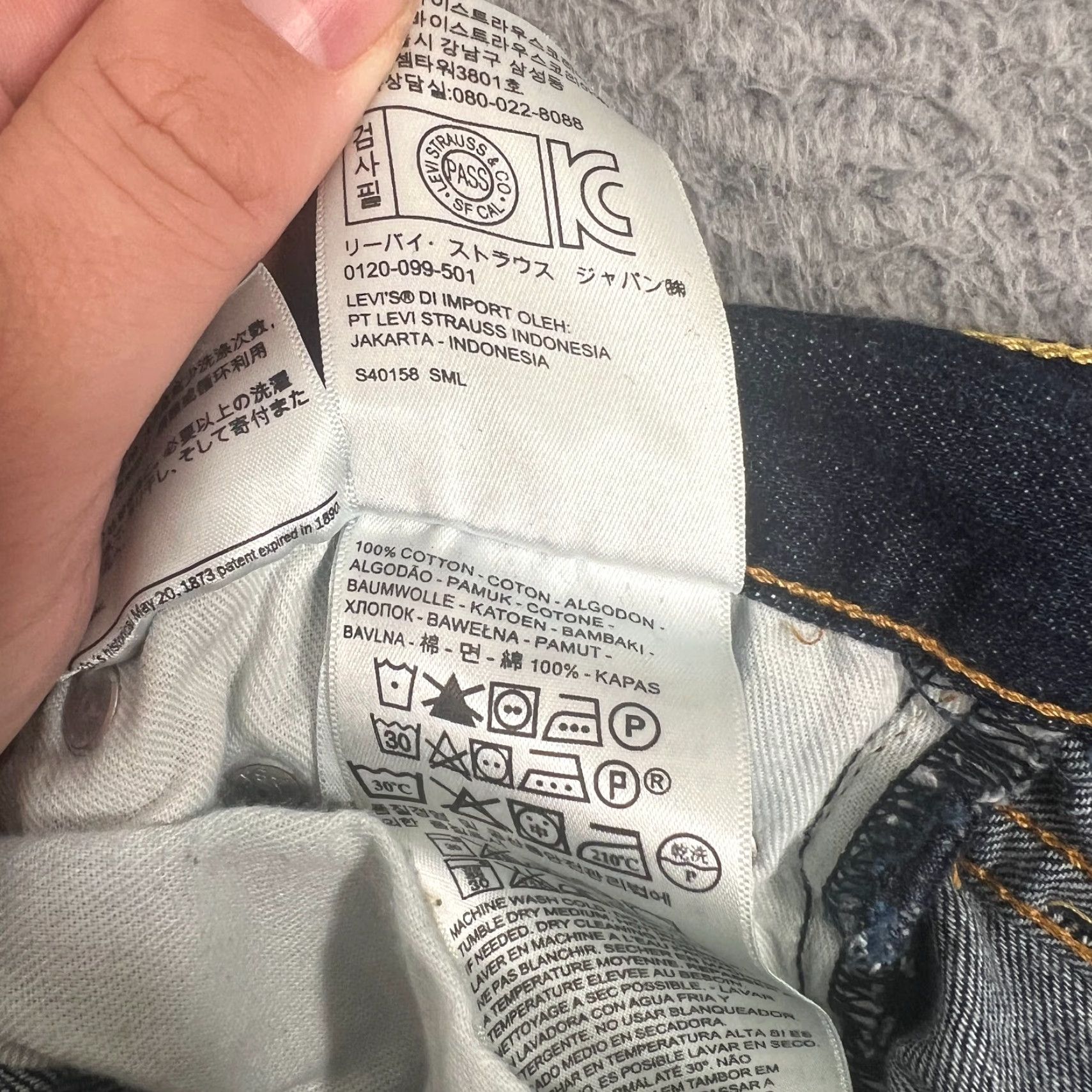 Levi's Levi's 514 Jeans Men's 30x31 Blue Slim Straight Leg Stretch Denim Size US 30 / EU 46 - 7 Thumbnail