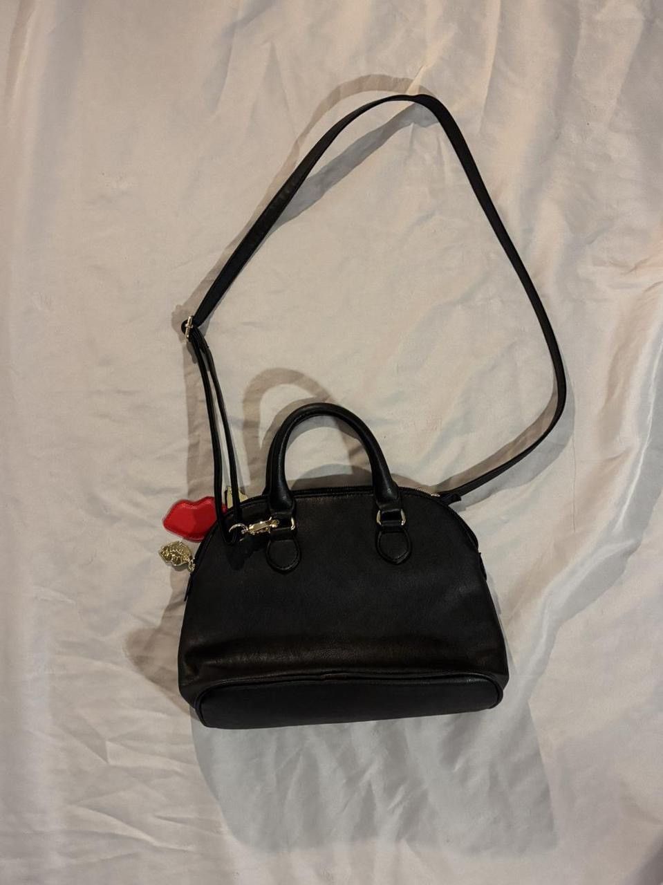 Betsey Johnson Luv Betsey Johnson Striped & Quilted Dome Satchel Handbag Size ONE SIZE - 8 Thumbnail