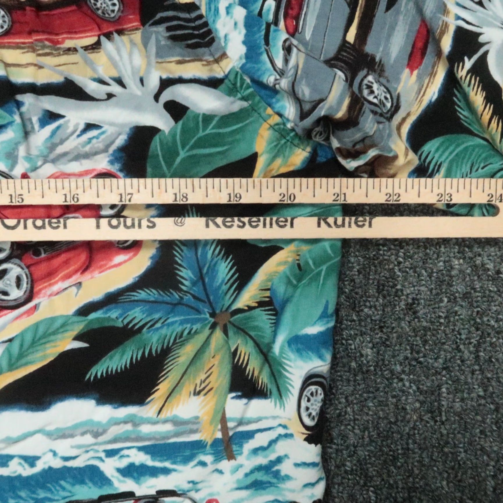 Reyn Spooner VINTAGE Reyn Spooner Shirt Mens XS Green Blue Hawaiian Cars USA Short Sleeve Button-Up Geometric Pattern Casual Travel 50s 60s Mens Size US XS / EU 42 / 0 - 5 Thumbnail