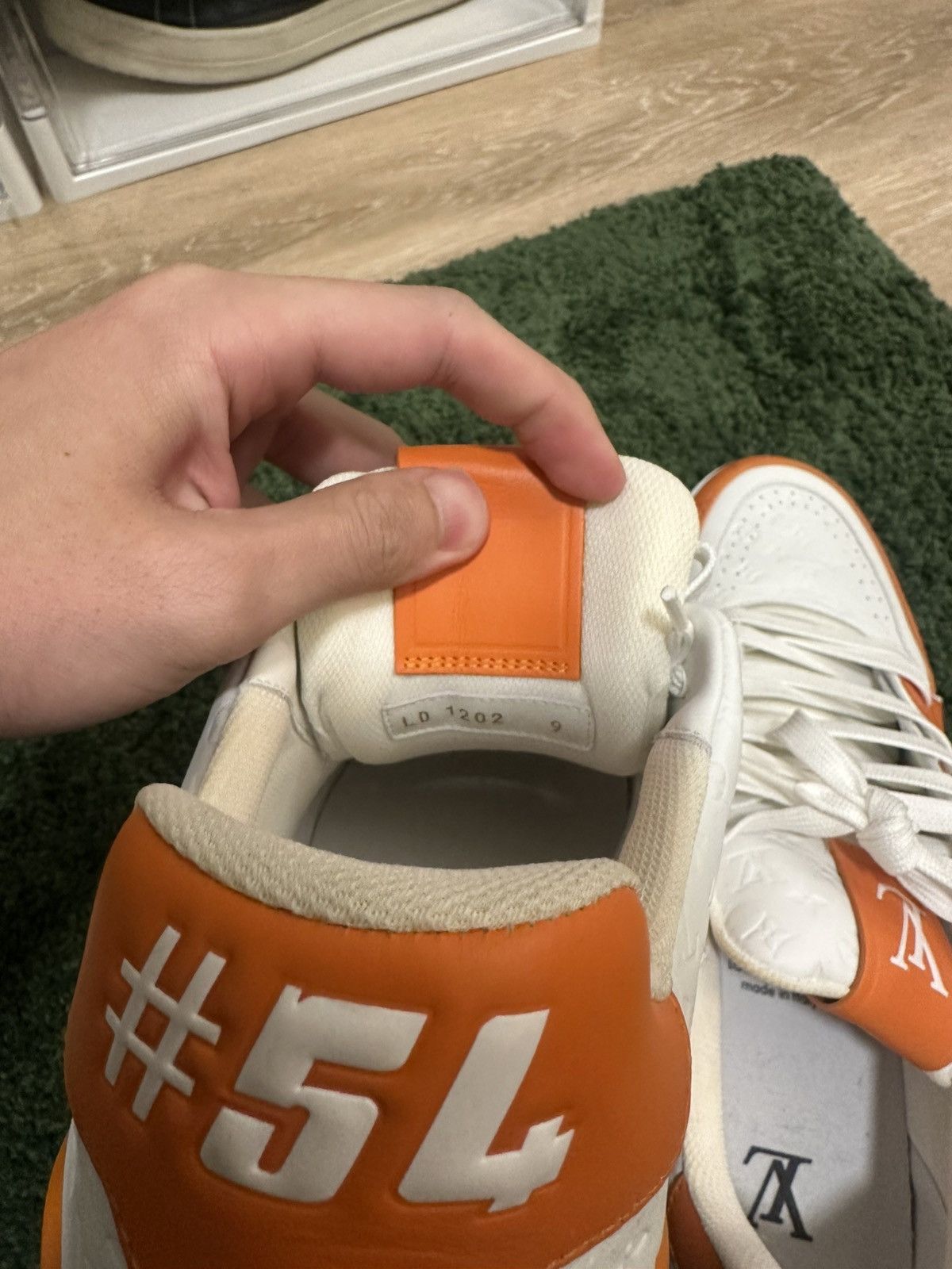 Louis Vuitton Louis Vuitton LV Trainer Low #54 Mini Monogram - orange Size US 9 / EU 42 - 4 Thumbnail